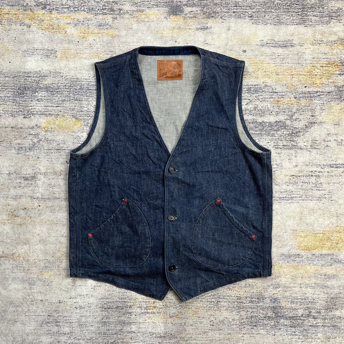 Momotaro Jeans momotaro indigo denim vest Size US L / EU 52-54 / 3 - 1 Thumbnail