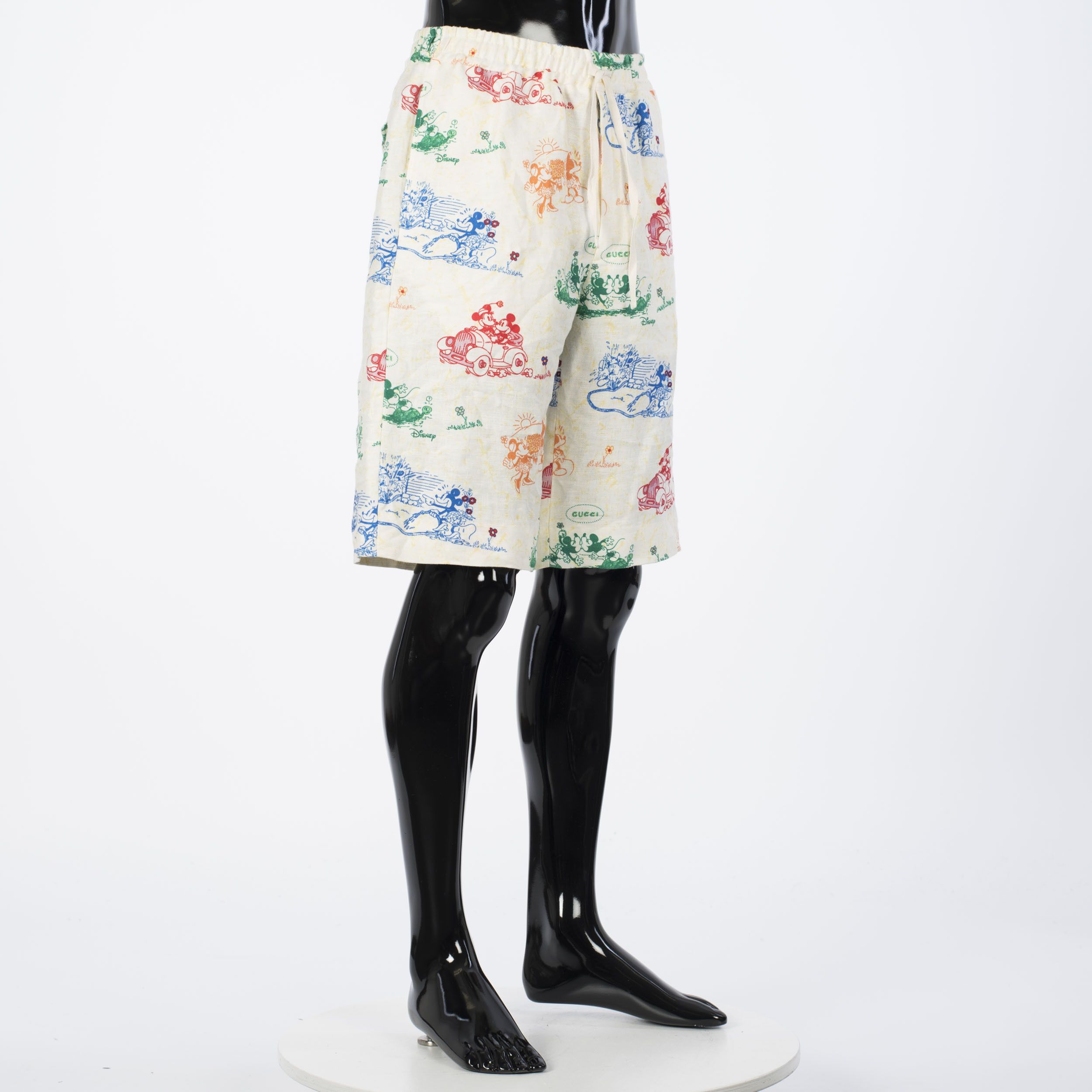 Gucci x Disney Ivory Linen Shorts Size US 32 / EU 48 - 8 Thumbnail