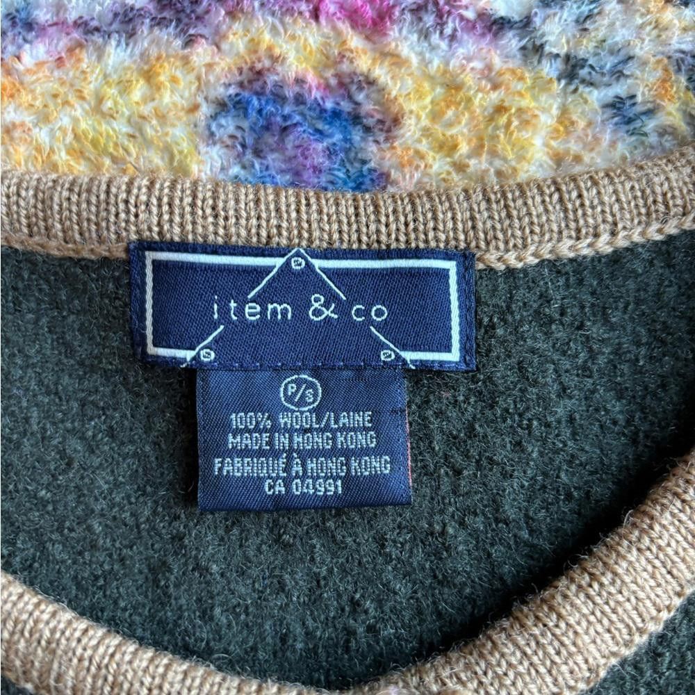 Designer Vintage Embroidered Wool Cardigan Size S / US 4 / IT 40 - 5 Thumbnail