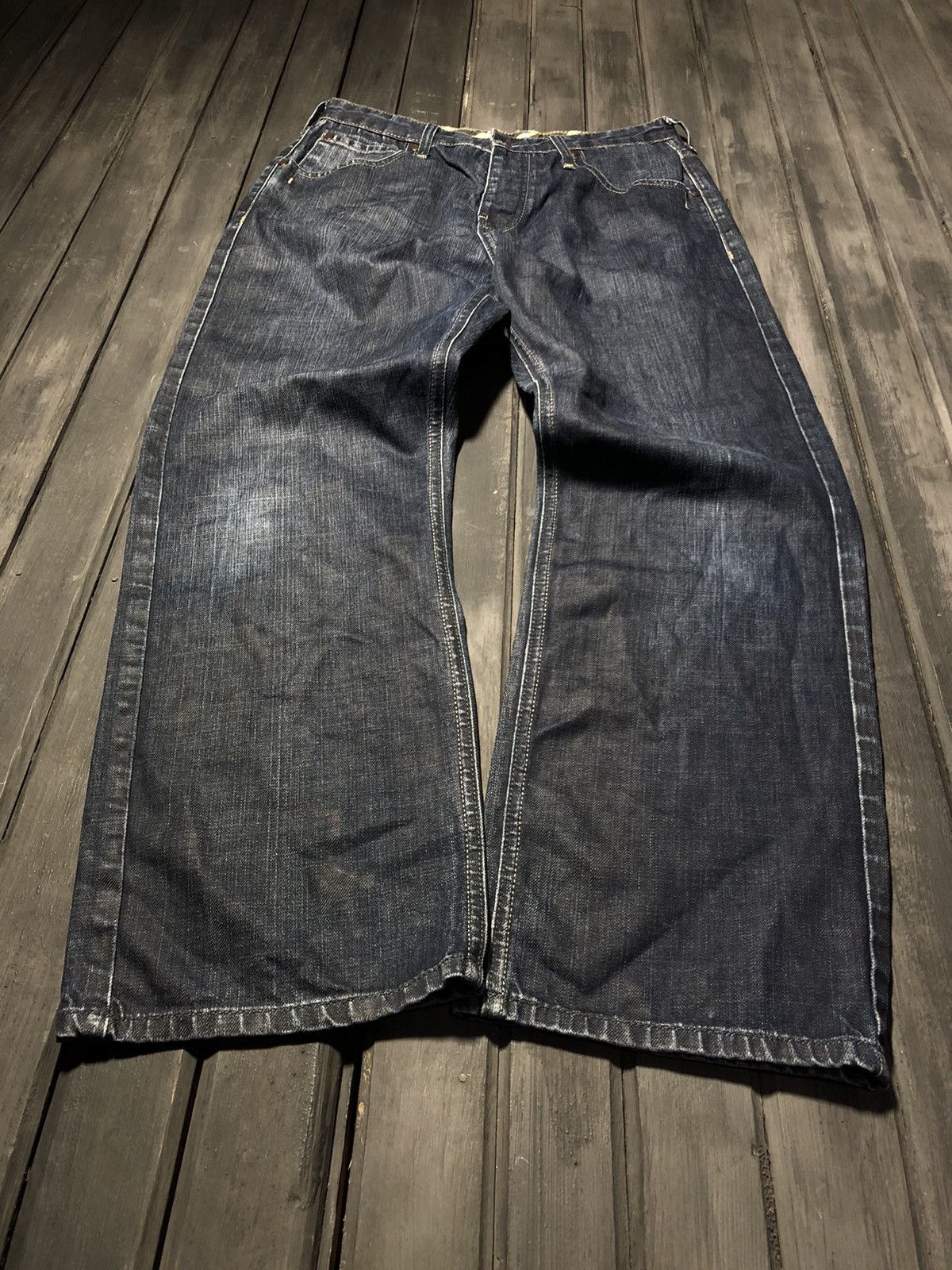 Hysteric Glamour VINTAGE 💥HYSTERIC GLAMOUR RICK OWENS STYLE BAGGY JEANS 90S Size US 32 / EU 48 - 4 Thumbnail