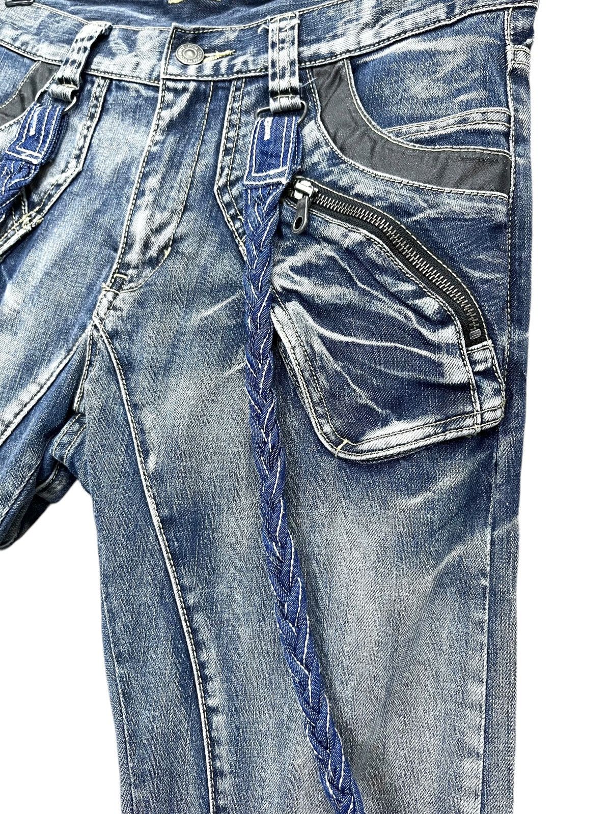 PPFM 🔥FYE🔥90’s PPFM Punk Curve Leg Custom Performance Jeans Size US 31 - 9 Thumbnail