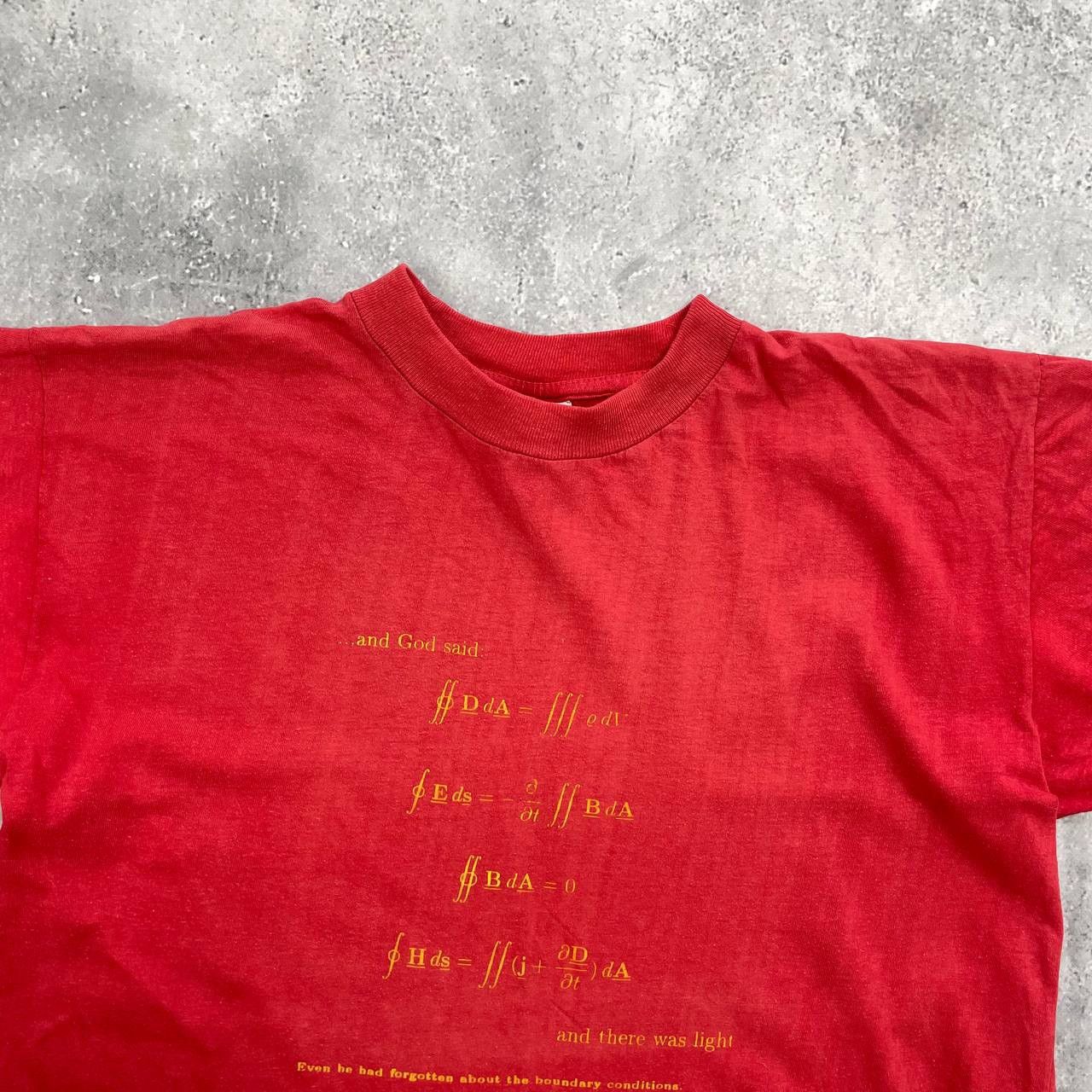 Band Tees × Vintage Vintage 90s Mathematics And God Said And There Light T Shirt Size US M / EU 48-50 / 2 - 3 Thumbnail