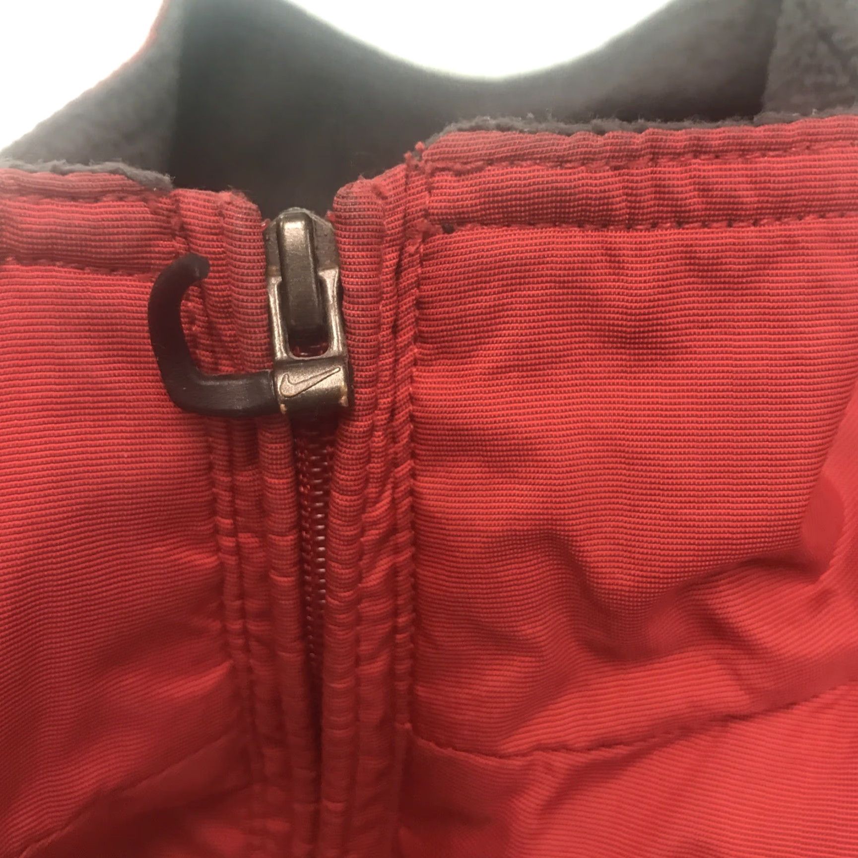 Nike Nike Fleece Lined Full Zip Athletic Jacket Swoosh Logo Red Mens XL Size US XL / EU 56 / 4 - 6 Thumbnail
