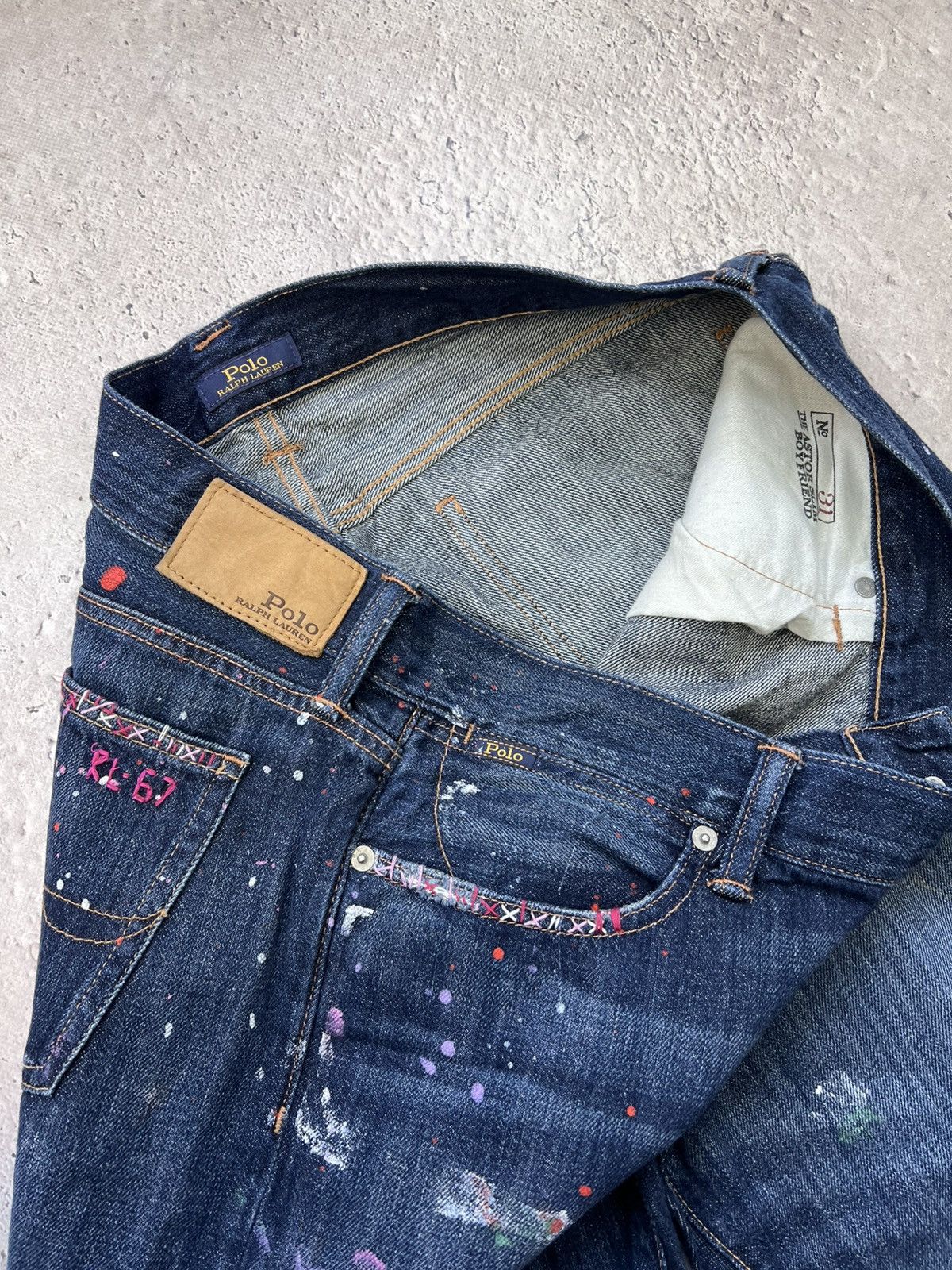 Denim & Supply Ralph Lauren × Polo Ralph Lauren × Vintage Vintage Denim & Supply RL Slim Distressed Denim Jeans 36×30 Size US 31 - 10 Thumbnail