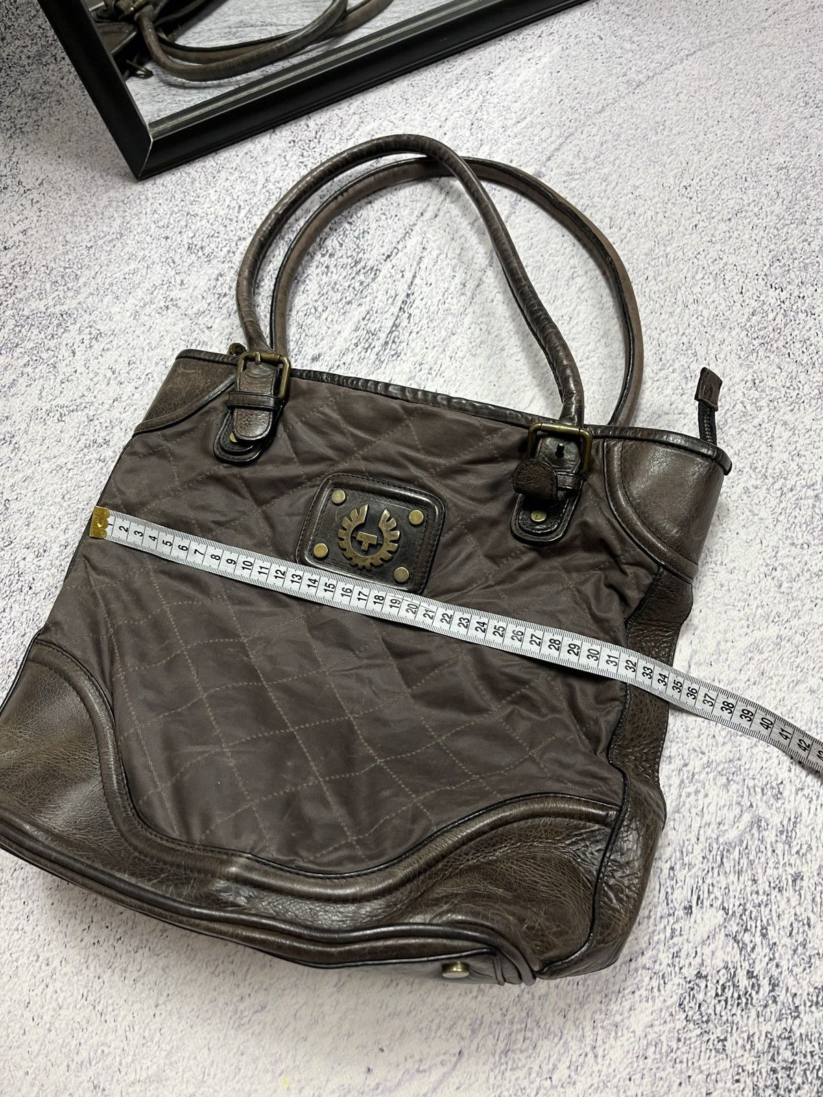 Belstaff × Vintage Vintage Belstaff Audrey Shoulder Bag Waxed Leather 90’s Size ONE SIZE - 20 Thumbnail