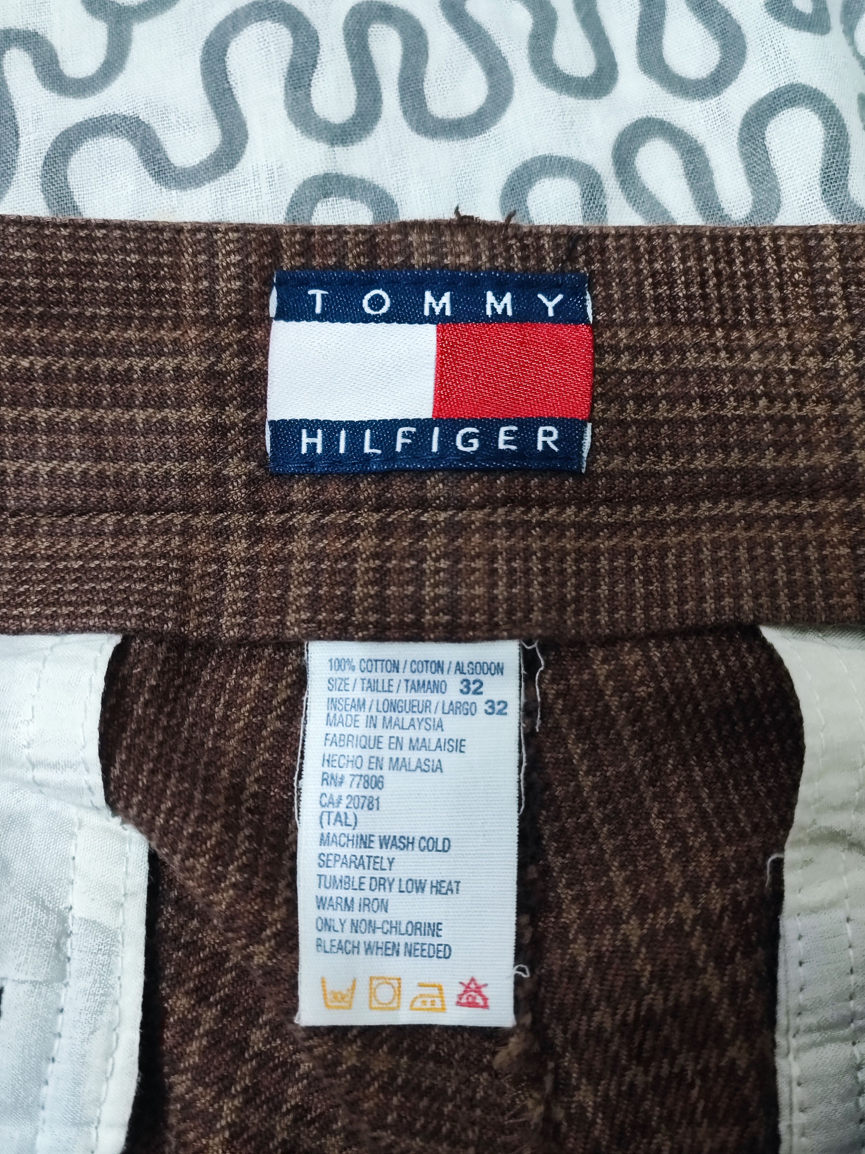 Tommy Hilfiger × Vintage Rare!! Vintage 90's Men Tartan / Plaid Pants Size US 32 / EU 48 - 9 Thumbnail