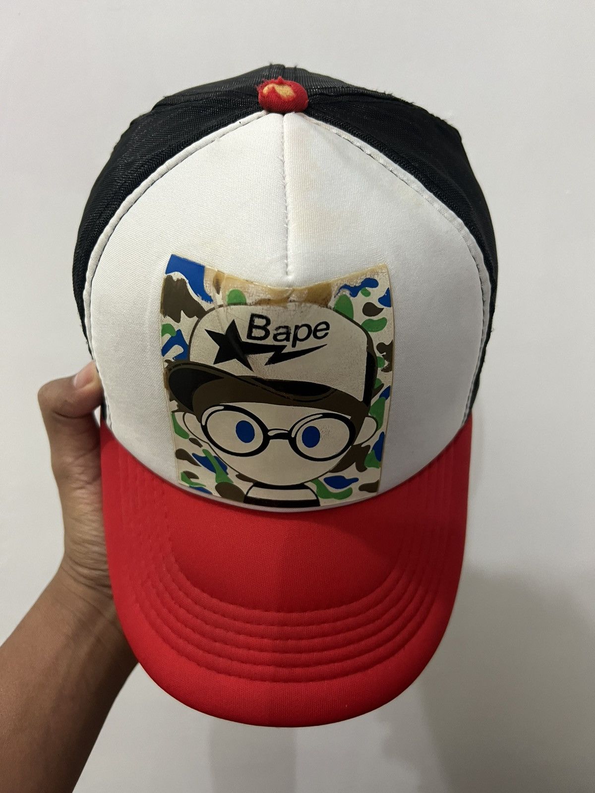 Japanese Brand Bating Ape Bape Trucker Hat Size ONE SIZE - 6 Thumbnail