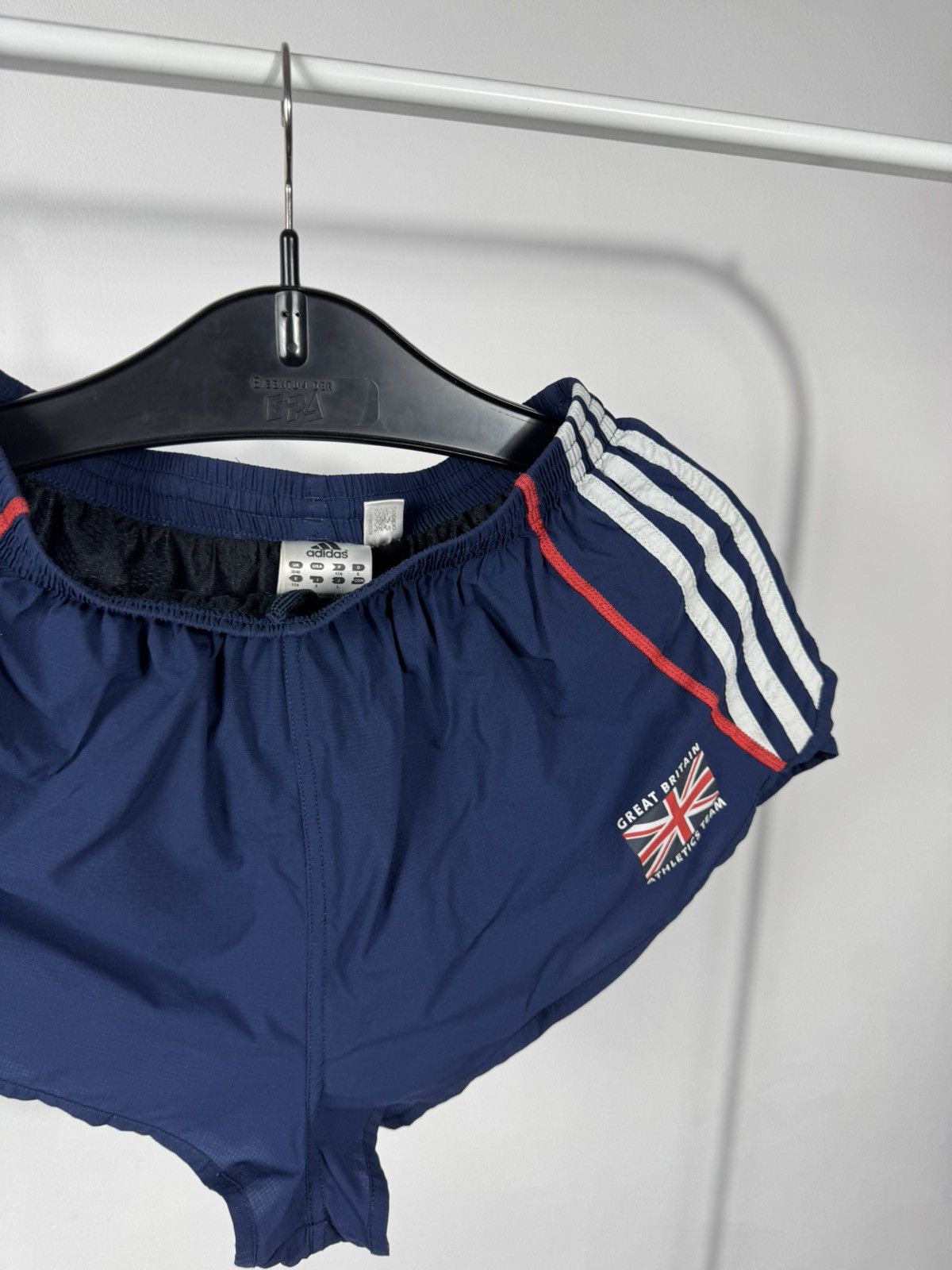 Adidas Adidas Women Running Shorts Blue Team GB 3 Stripe Size L Size US 32 / EU 48 - 3 Thumbnail