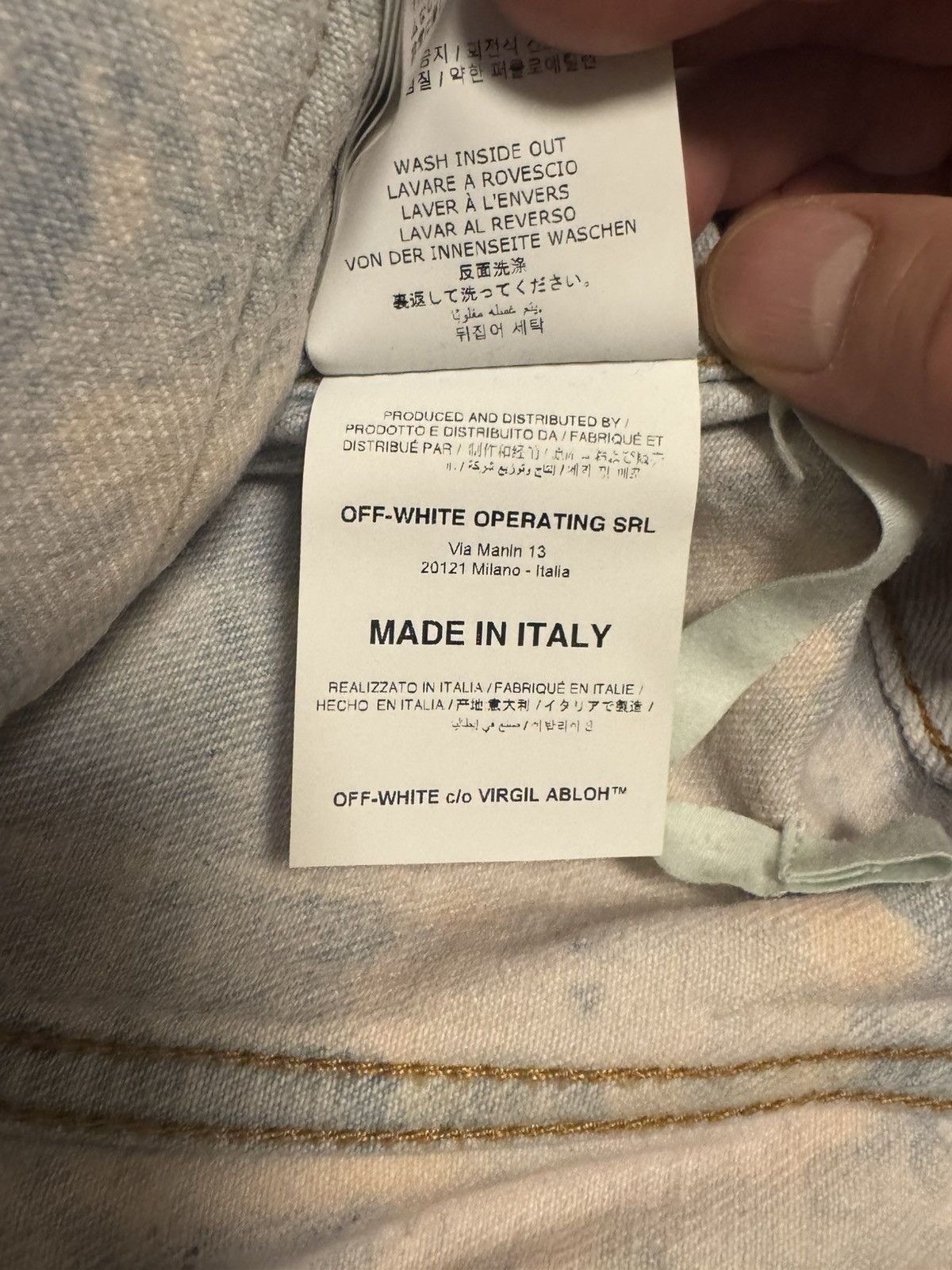Off-White Off-White Arrow Slim Jeans Jacket Size US XL / EU 56 / 4 - 9 Thumbnail