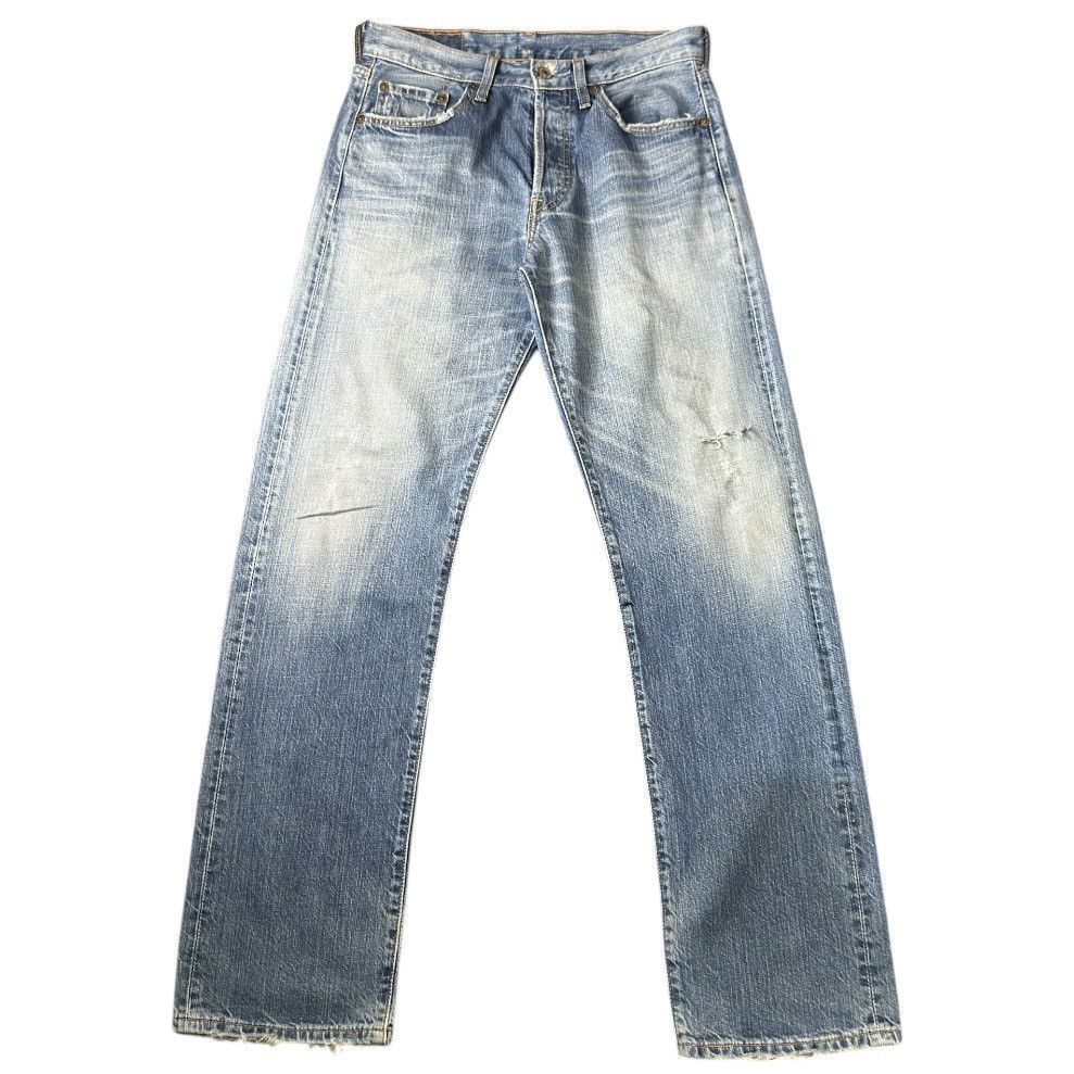 Levi's Vintage Y2K Levis 501 Distressed Aging Denim W29 Size US 29 - 1 Thumbnail