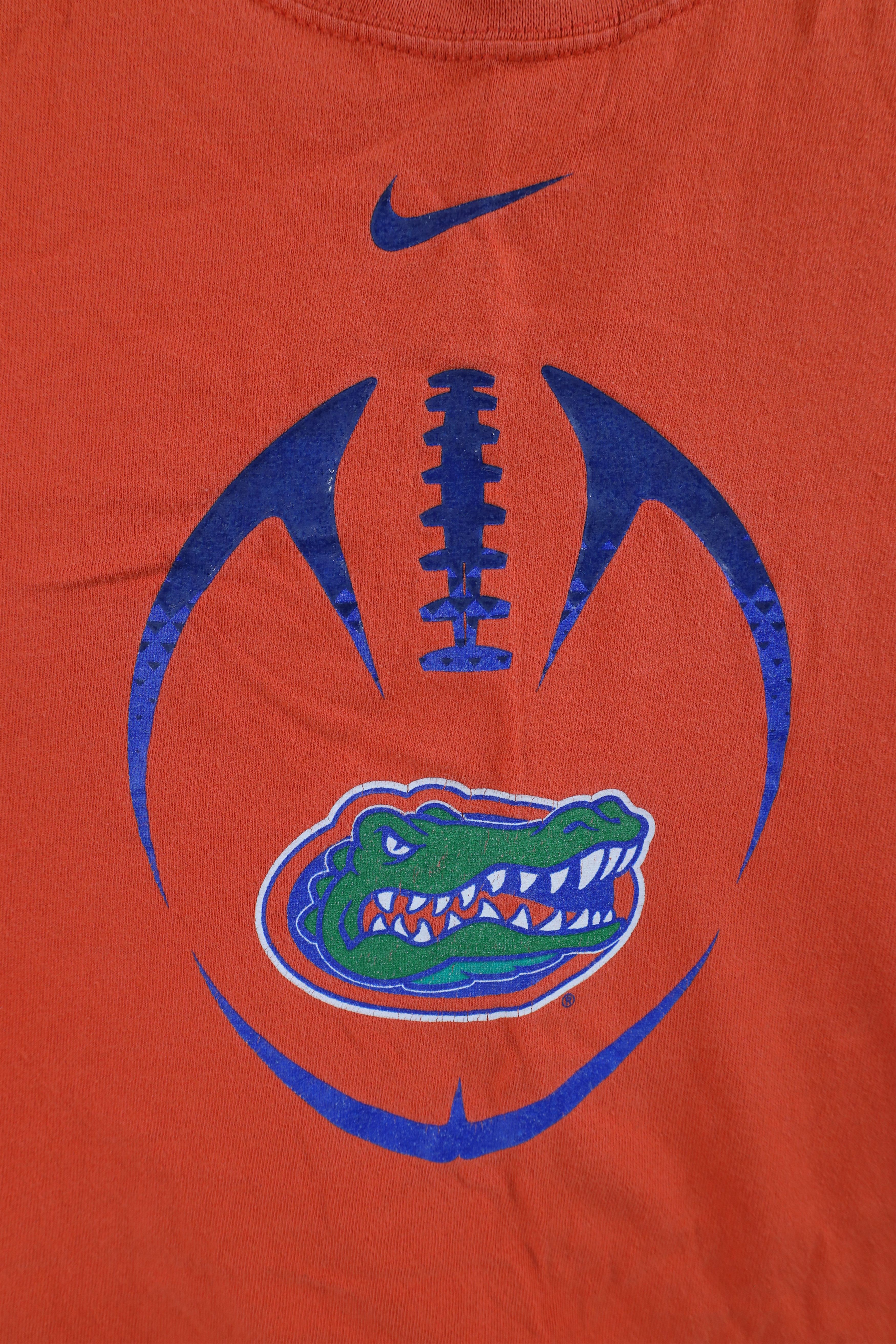 Nike × Vintage Vintage Nike Swoosh University of Florida Football T-Shirt Size US XXL / EU 58 / 5 - 6 Thumbnail