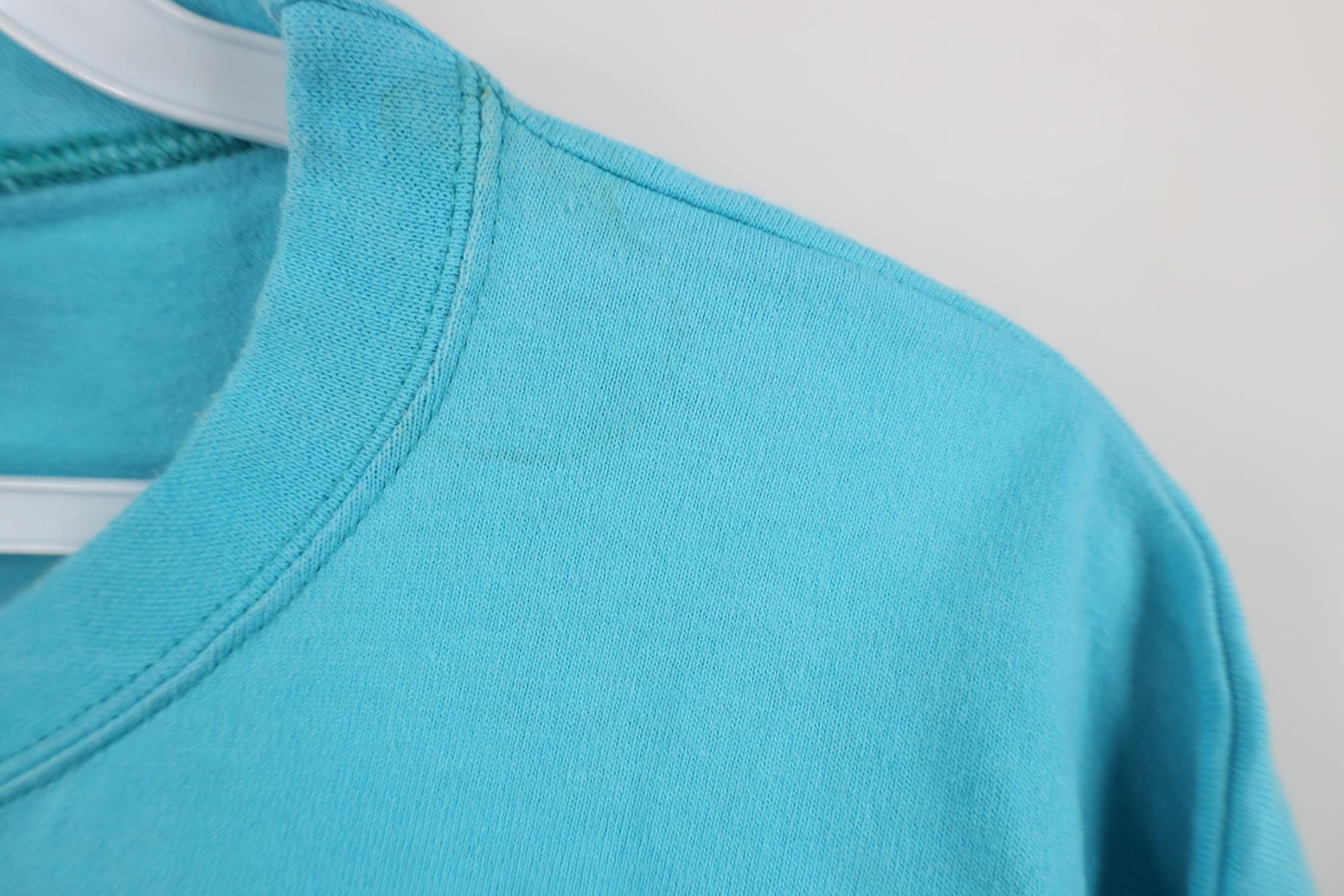 Vintage Vintage 90s Streetwear Heavyweight Cotton T-Shirt Blue USA Size US L / EU 52-54 / 3 - 5 Thumbnail