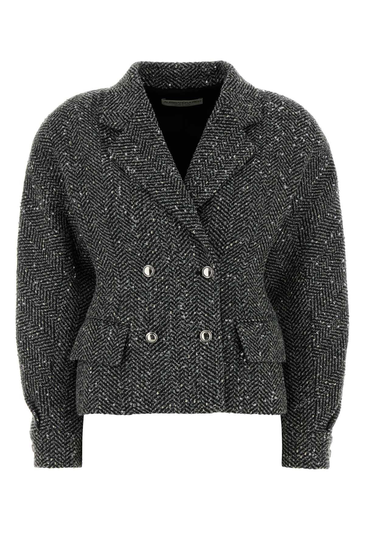 Alessandra Rich Multicolor Tweed Blazer Size S / US 4 / IT 40 - 1 Thumbnail
