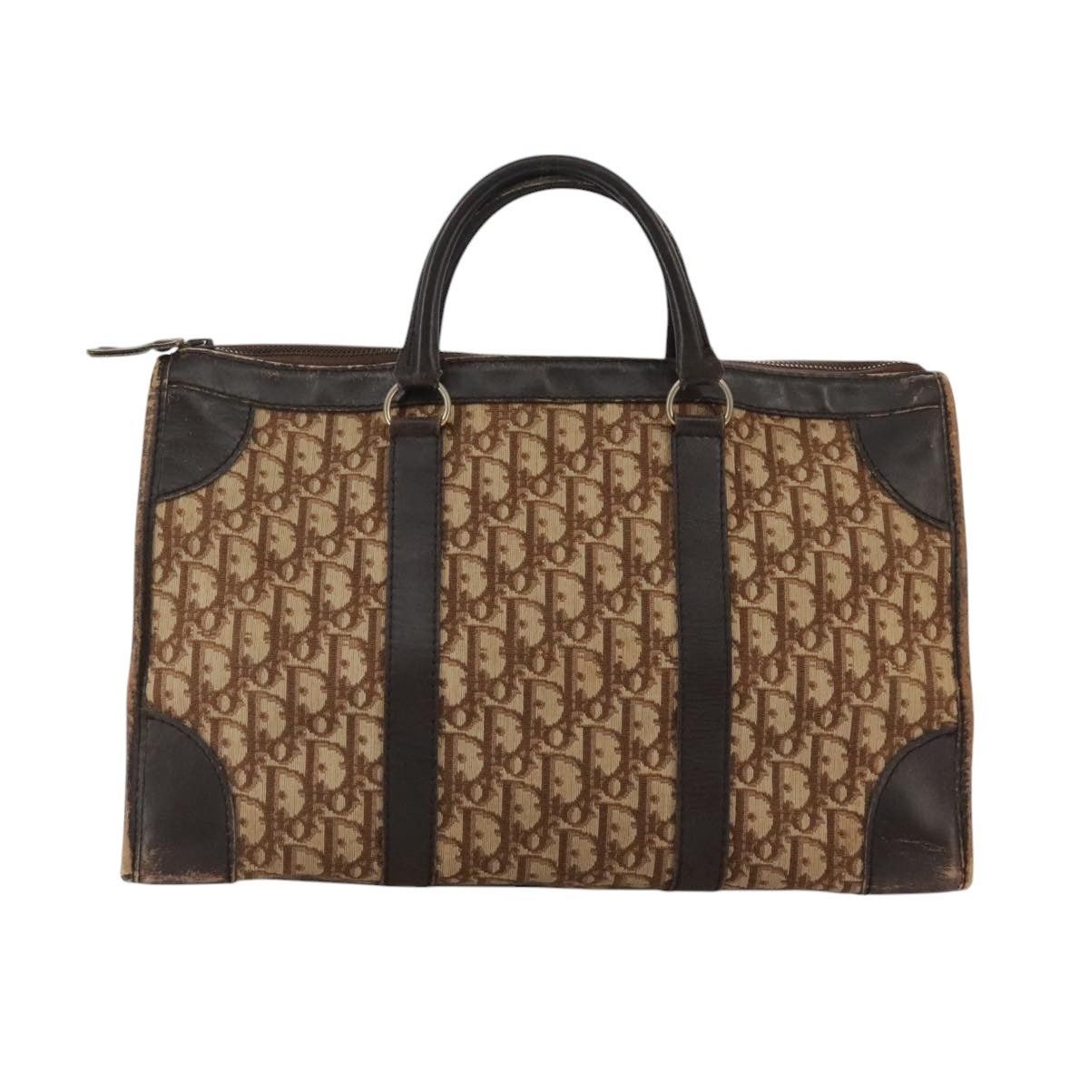 Dior DIOR Trotter Canvas Hand Bag Brown Size ONE SIZE - 3 Thumbnail