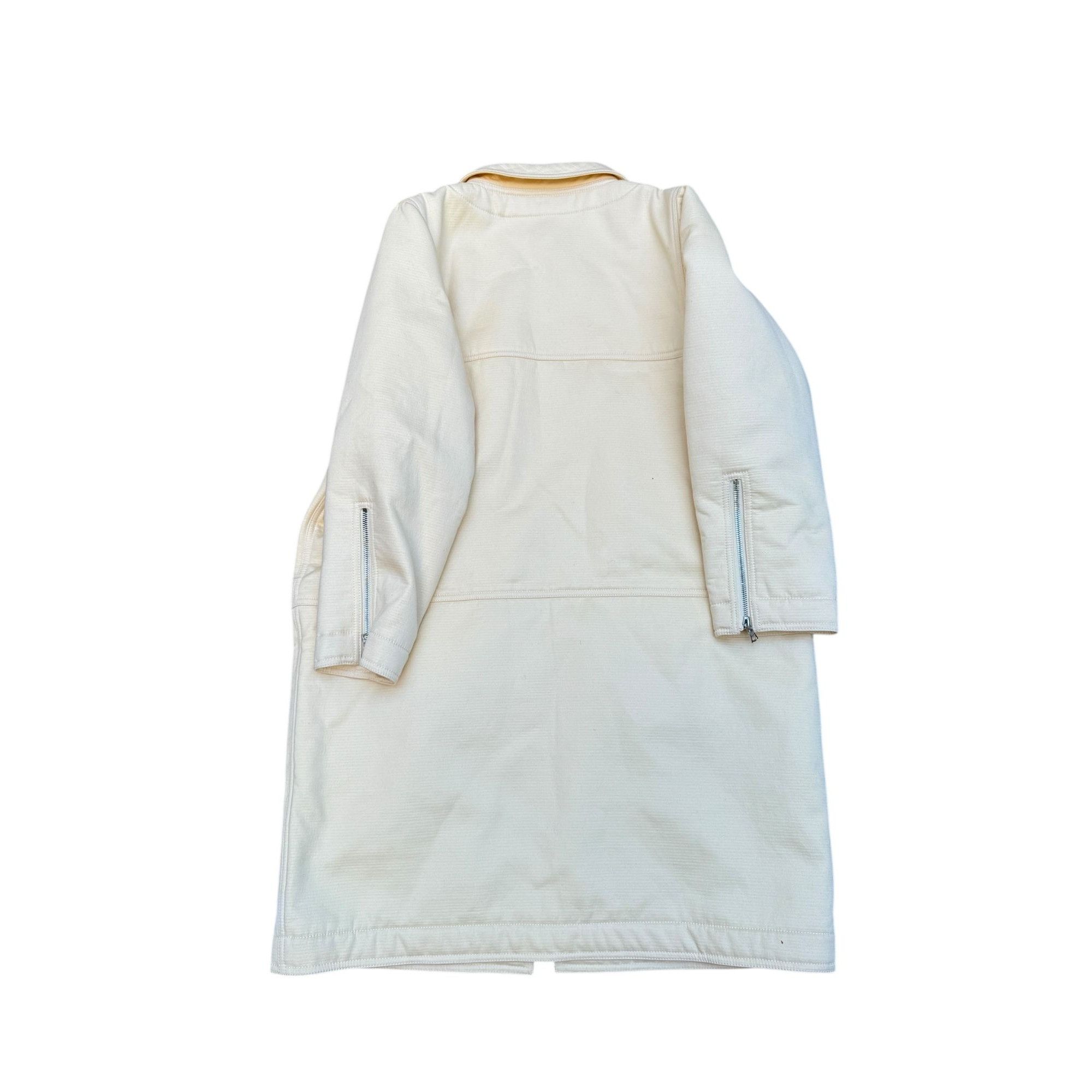 Courreges Vintage Beige Wool Coat Size S / US 4 / IT 40 - 3 Thumbnail