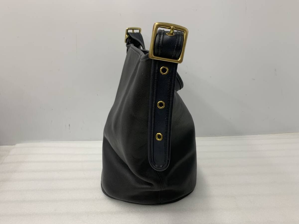 Coach Vintage Black COACH Duffle Sack Bag (No. J5D-9085) Size ONE SIZE - 3 Thumbnail
