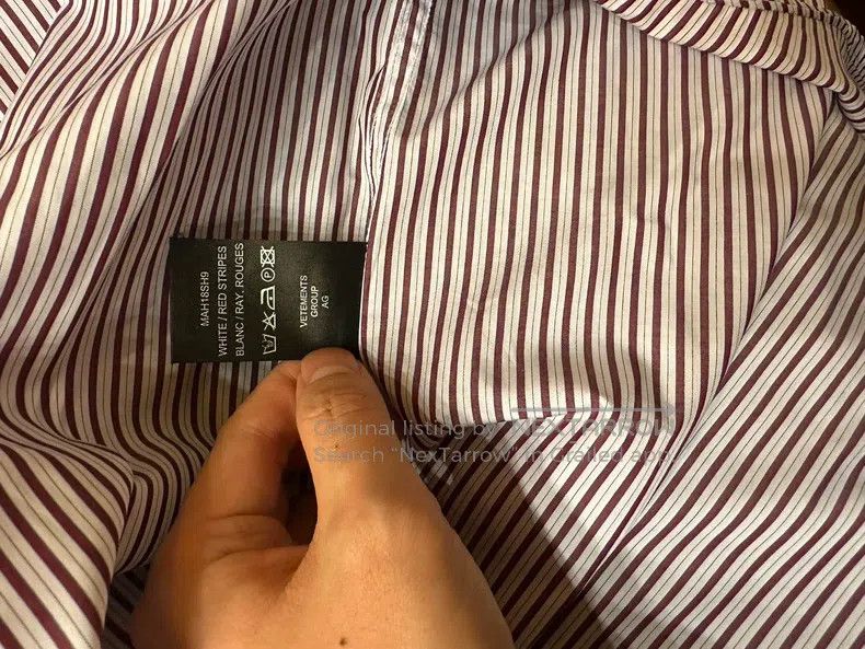 Vetements Vetements Striped shirt Size US XS / EU 42 / 0 - 7 Thumbnail