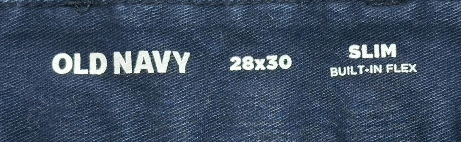 Old Navy Old Navy Slim Built-In Flex Flat Front Chinos Blue Men 28/30 Size US 28 / EU 44 - 6 Thumbnail