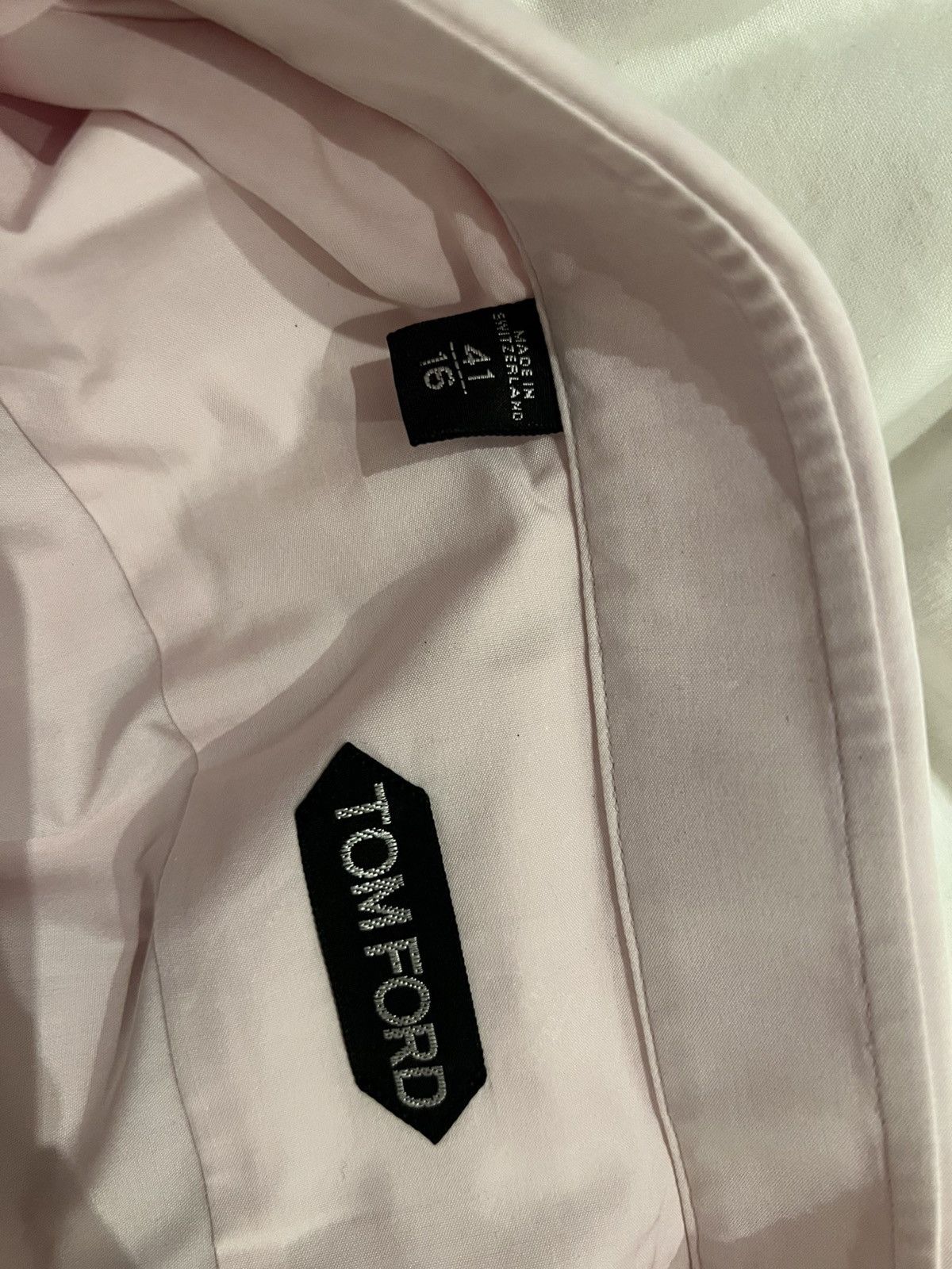 Tom Ford TOM FORD Pink Dress Shirt Size 16 41 Long Sleeves Cotton Size US M / EU 48-50 / 2 - 8 Thumbnail