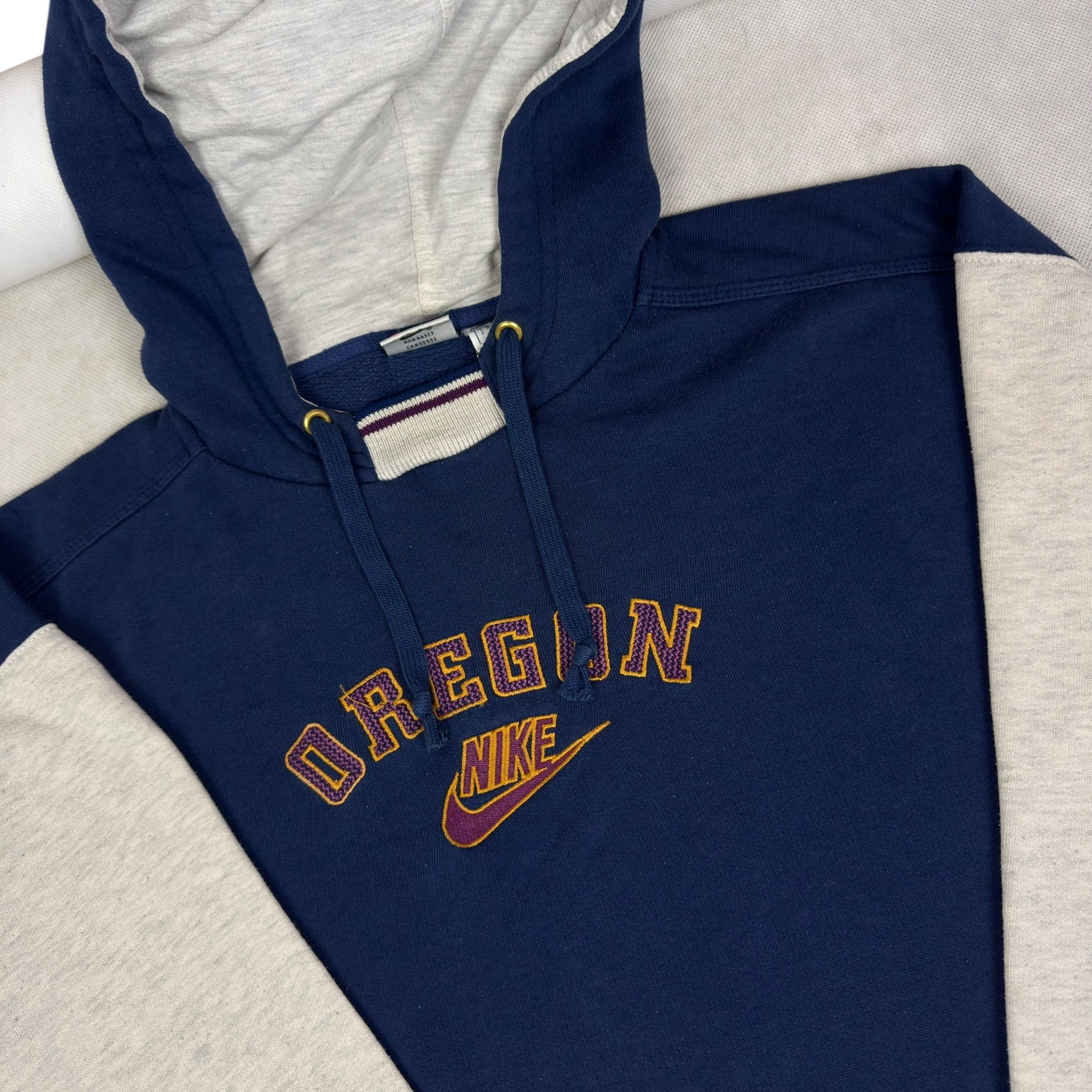Nike Nike Men's Blue Gray Cotton Oregon Ducks Football Hoodie M Size US M / EU 48-50 / 2 - 4 Thumbnail