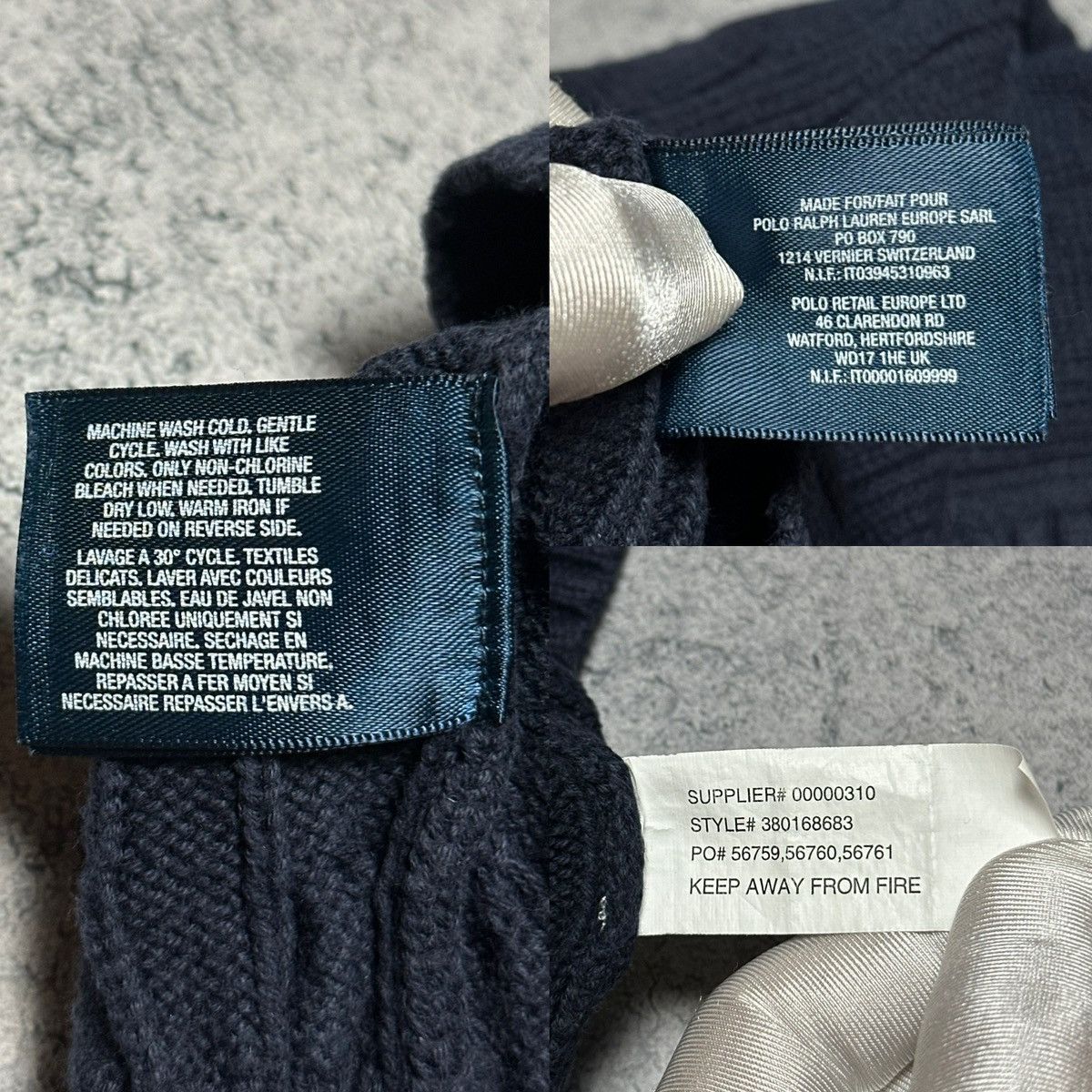 Polo Ralph Lauren Vintage Polo Ralph Lauren Kids Cable Knit Vest 24m 2y Size US XXS / EU 40 - 10 Thumbnail