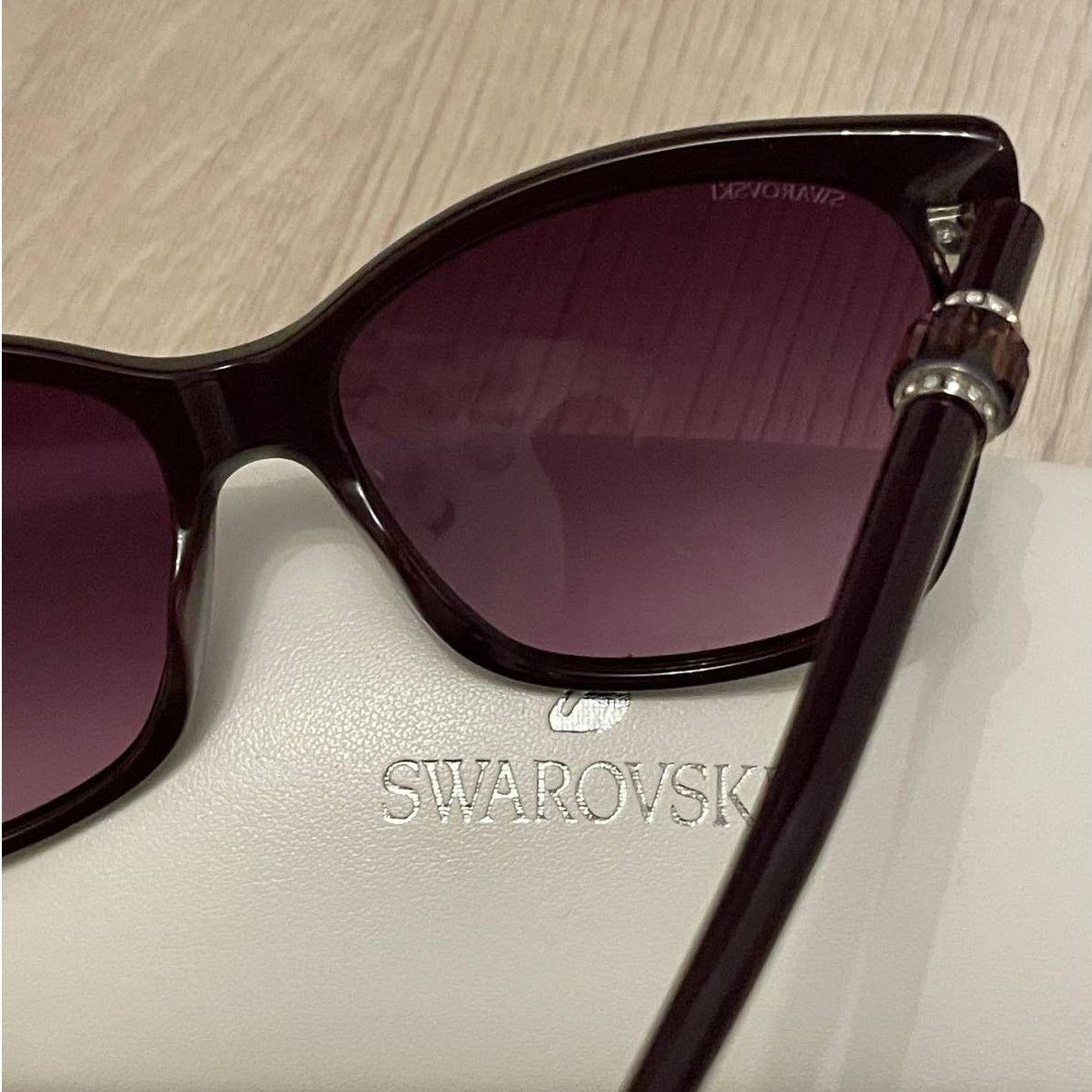 Swarovski Swarovski 58mm Shinny Violet Gradient Sunglasses Size ONE SIZE - 5 Thumbnail
