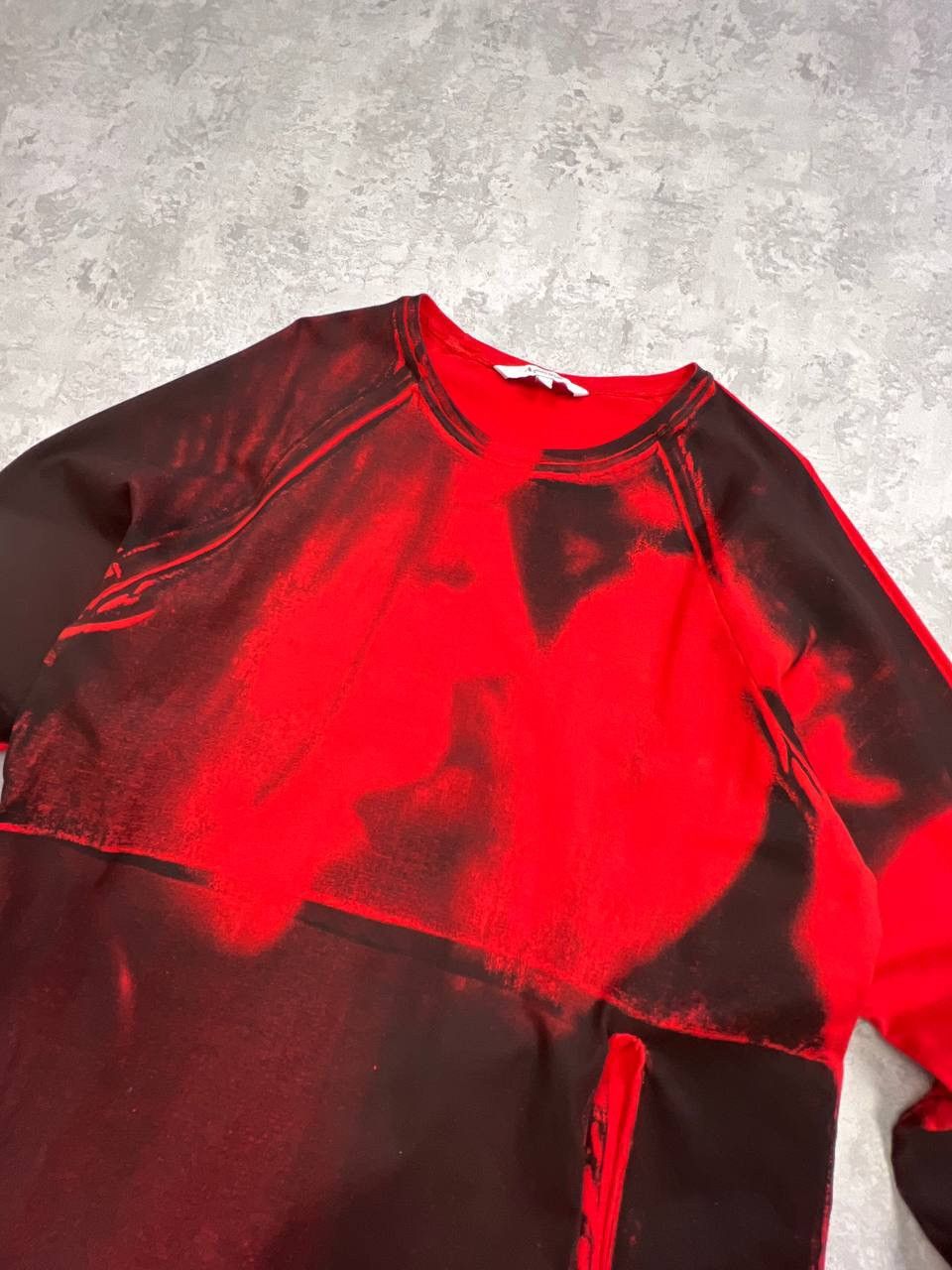 Aquascutum Rare Aquascutum Red Longslive Big Logo Size US L / EU 52-54 / 3 - 4 Thumbnail