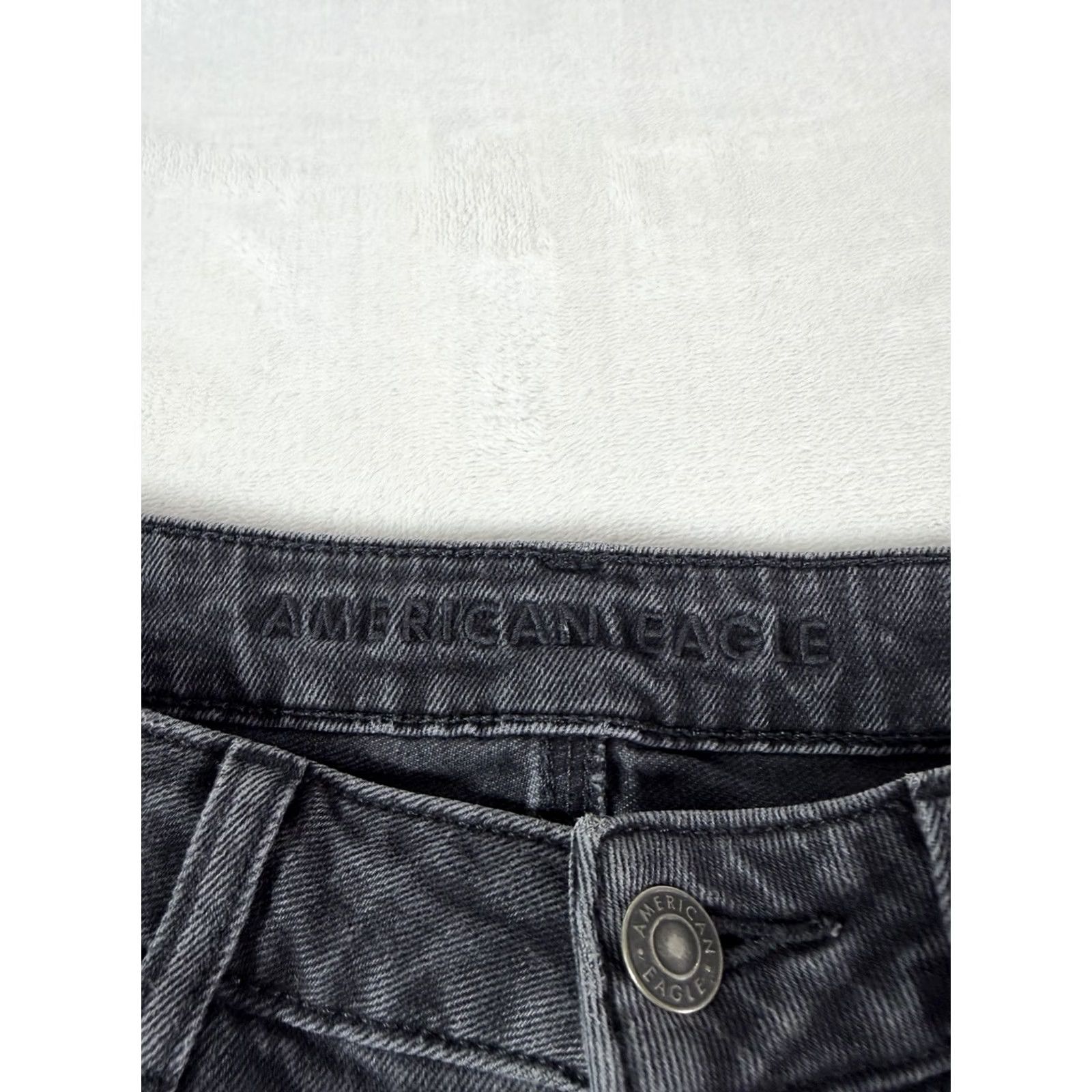 American Eagle Outfitters American Eagle Outfitters Jeans Women’s Regular 10 Black Denim Distressed Skinny 5-Pocket Stretch Vintage 90s Grunge Preppy Mens Womens Girls Size 32" / US 10 / IT 46 - 5 Thumbnail