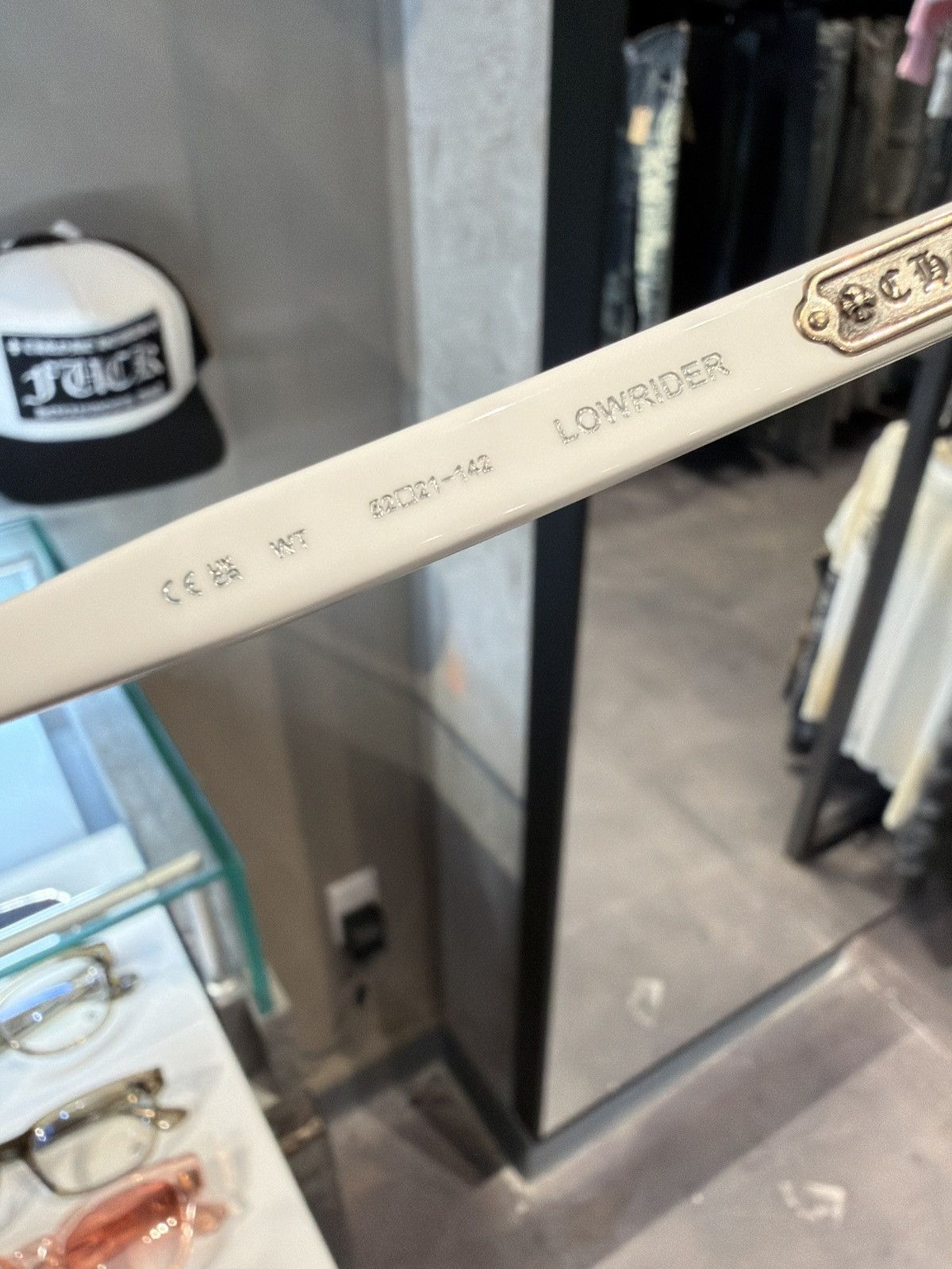 Chrome Hearts Chrome Hearts Lowrider Sunglasses White Size ONE SIZE - 4 Thumbnail