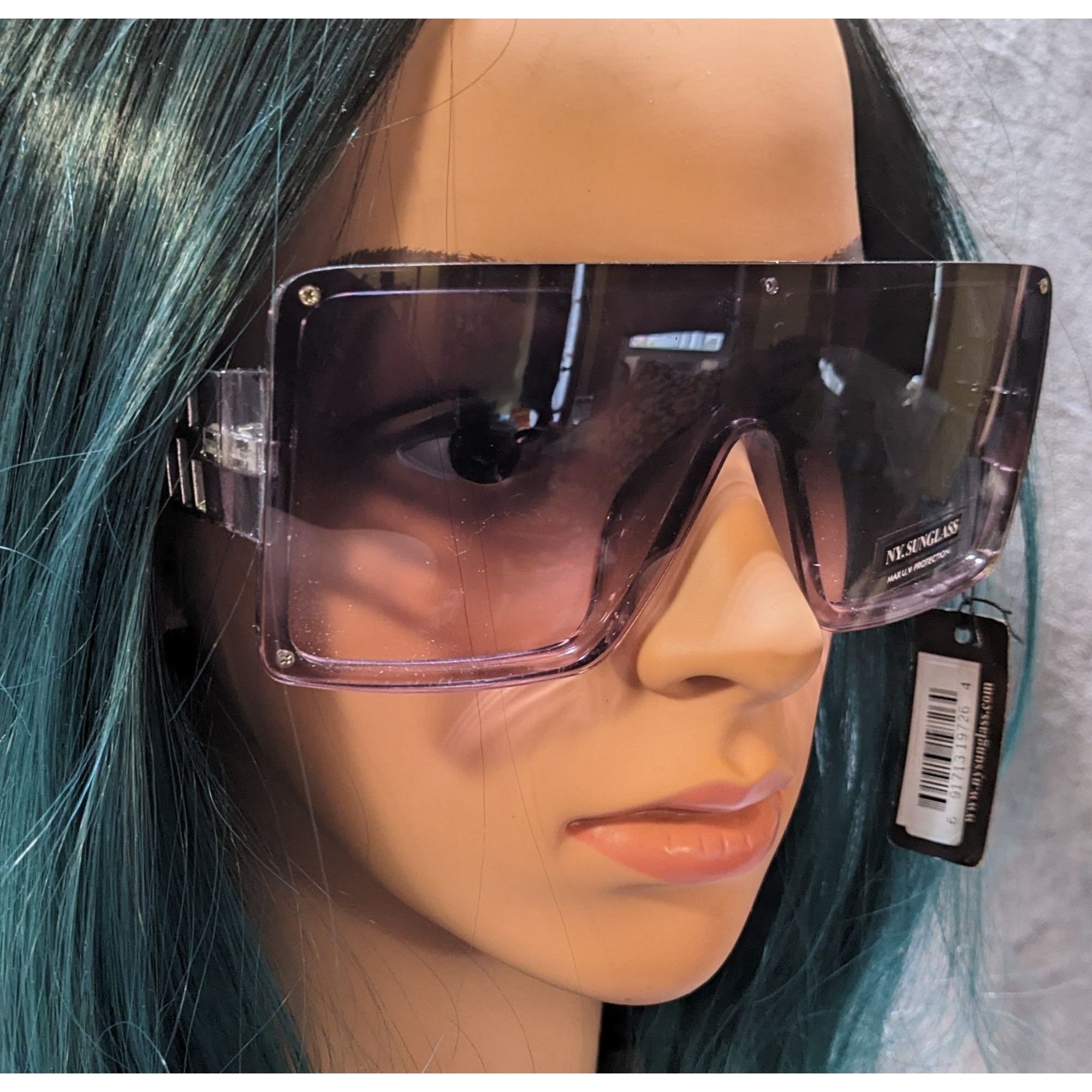 Other New York Sunglasses Translucent Grey Oversized Sunglasses Size ONE SIZE - 8 Thumbnail