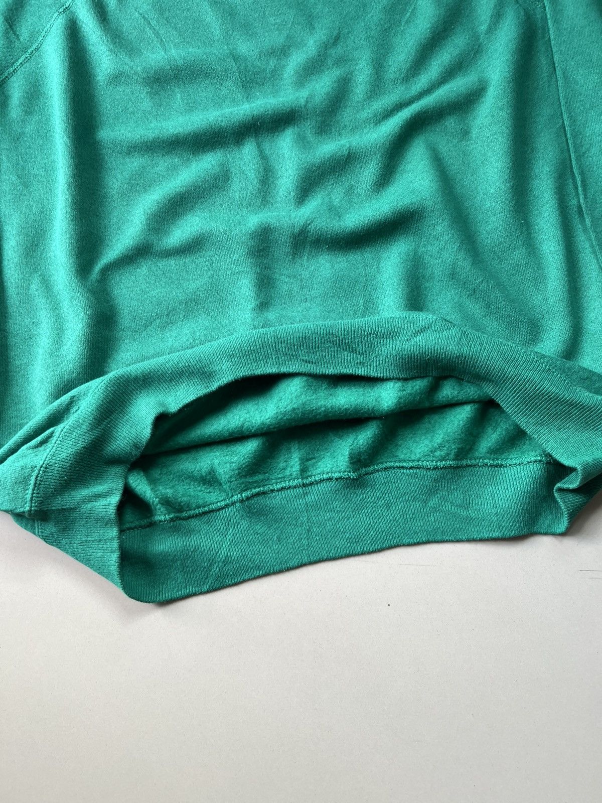 Vintage 80s Green Blank Crewneck Size US L / EU 52-54 / 3 - 6 Thumbnail