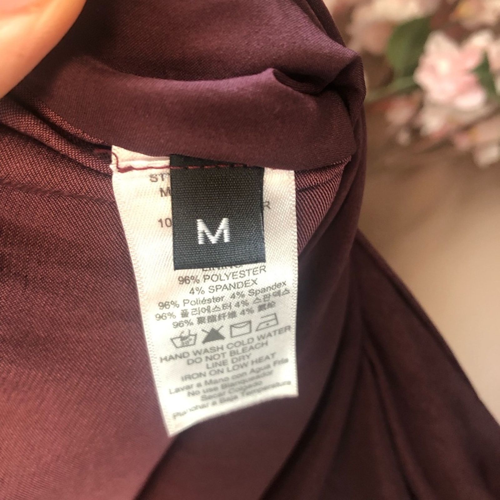 NBDN Nobrandedon Silky slip dress purple with side ruffle and slit. Size M / US 6-8 / IT 42-44 - 8 Thumbnail