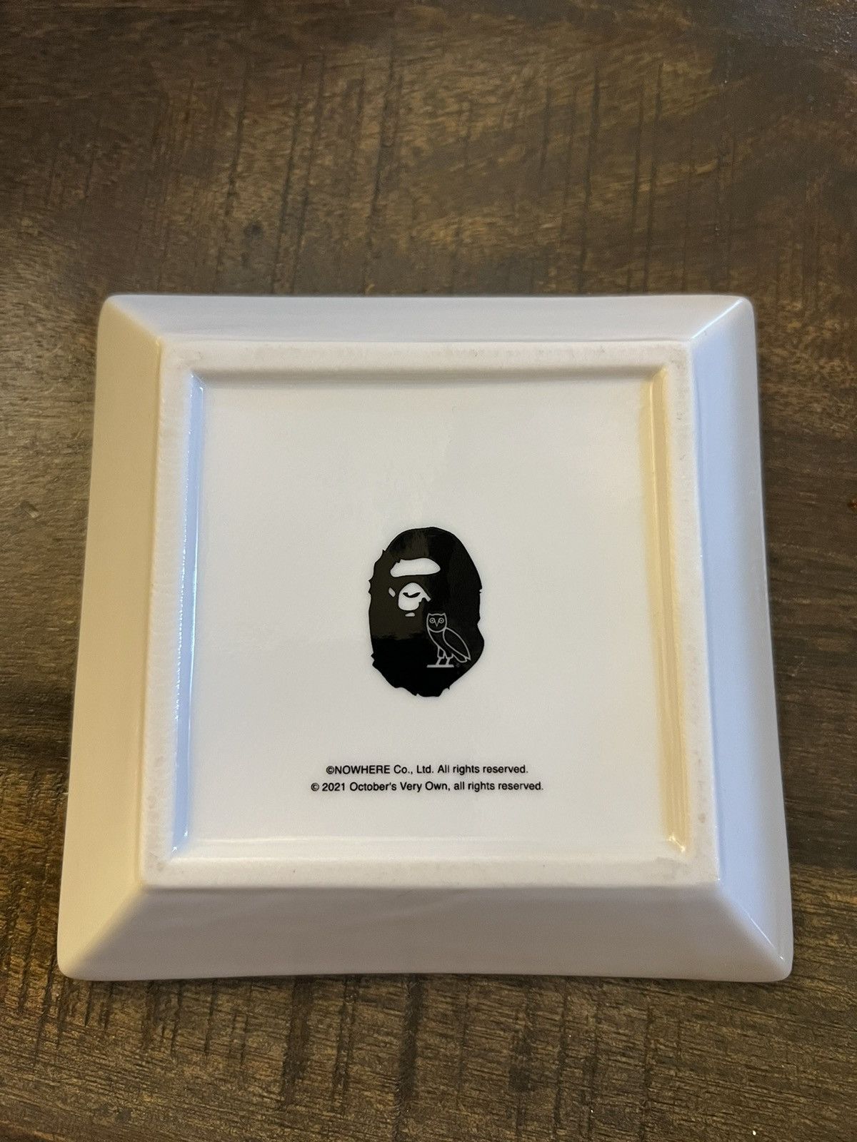 Bape × October's Very Own BAPE x OVO White Ashtray Size ONE SIZE - 2 Thumbnail