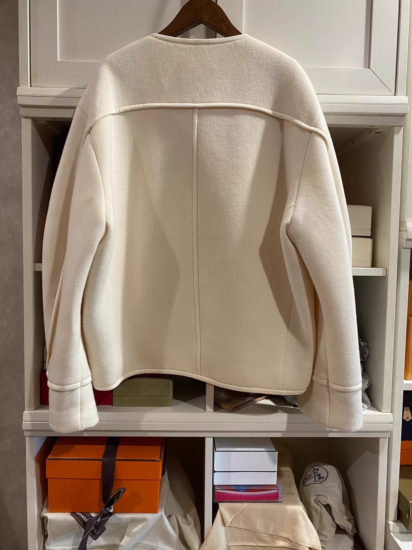 Chloe Chloe Wool Blend Minimalist Jacket 40 Size S / US 4 / IT 40 - 2 Thumbnail