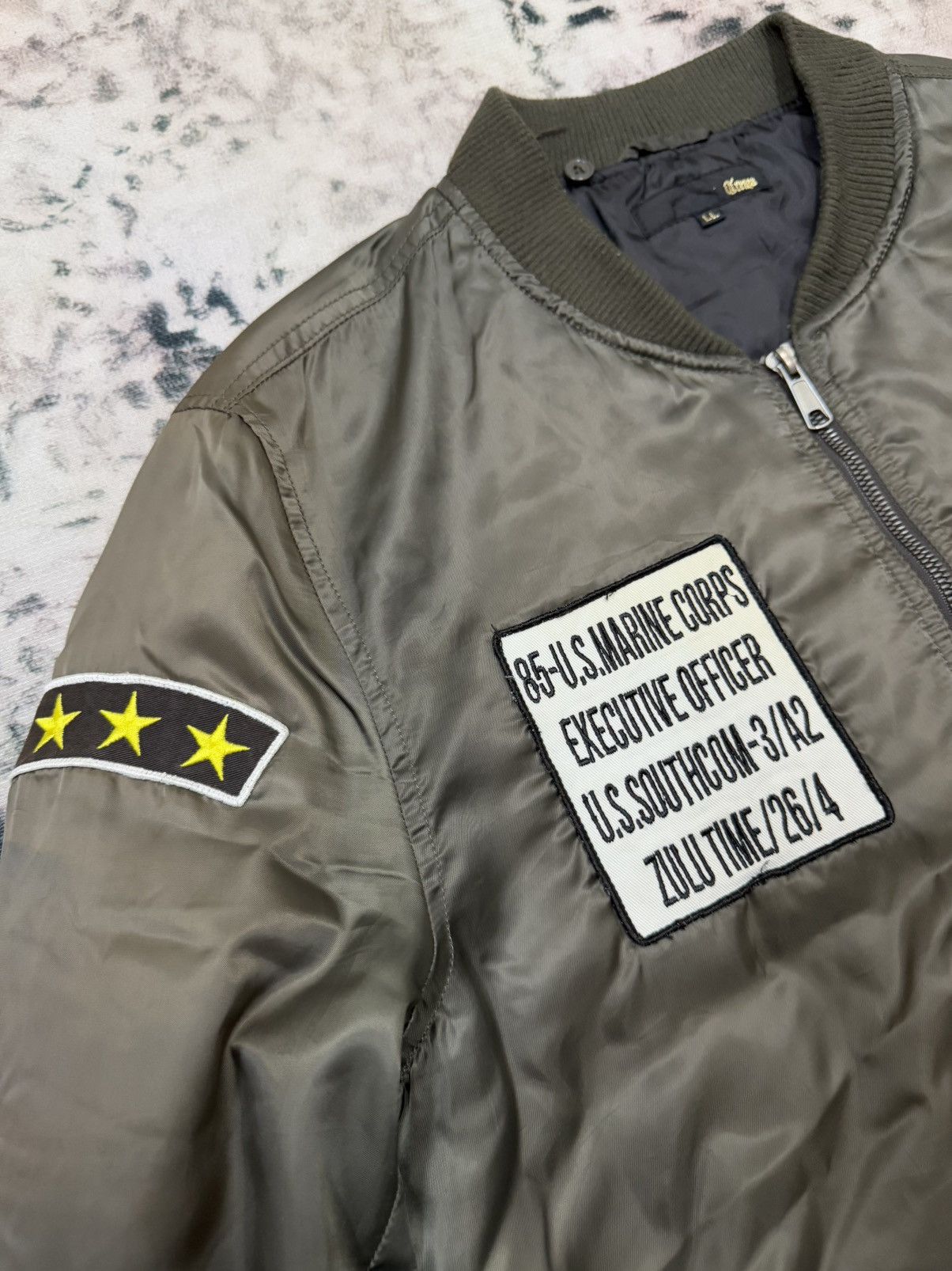 Japanese Brand U.S Marine Corps Executive Officer Bomber Jacket Size US M / EU 48-50 / 2 - 7 Thumbnail