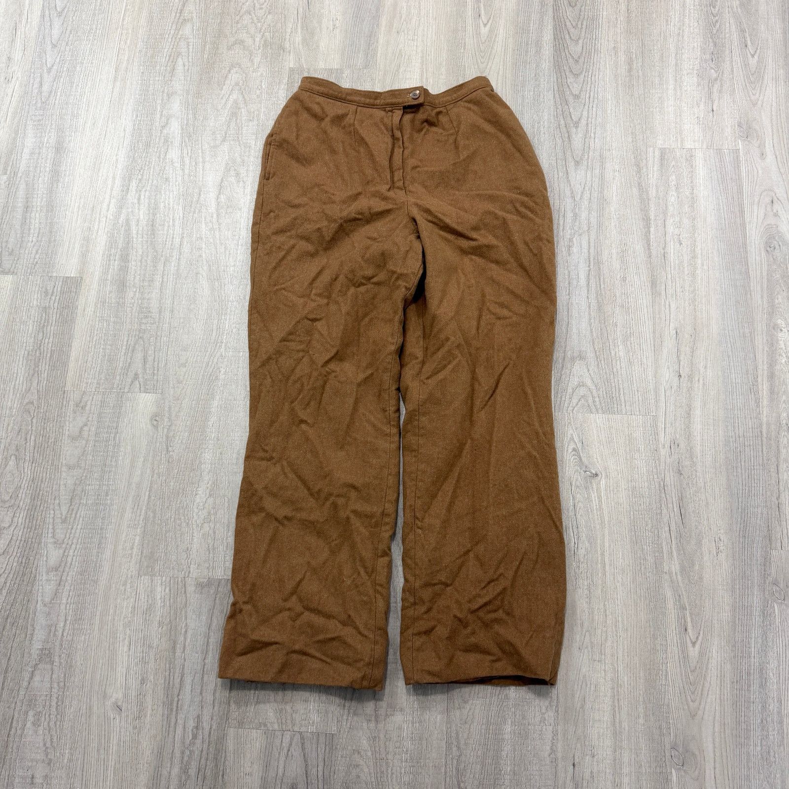 Pendleton Vintage Pendleton Pants Women's 26x27 Brown 100% Virgin Wool Size 26" / US 2 / IT 38 - 1 Thumbnail