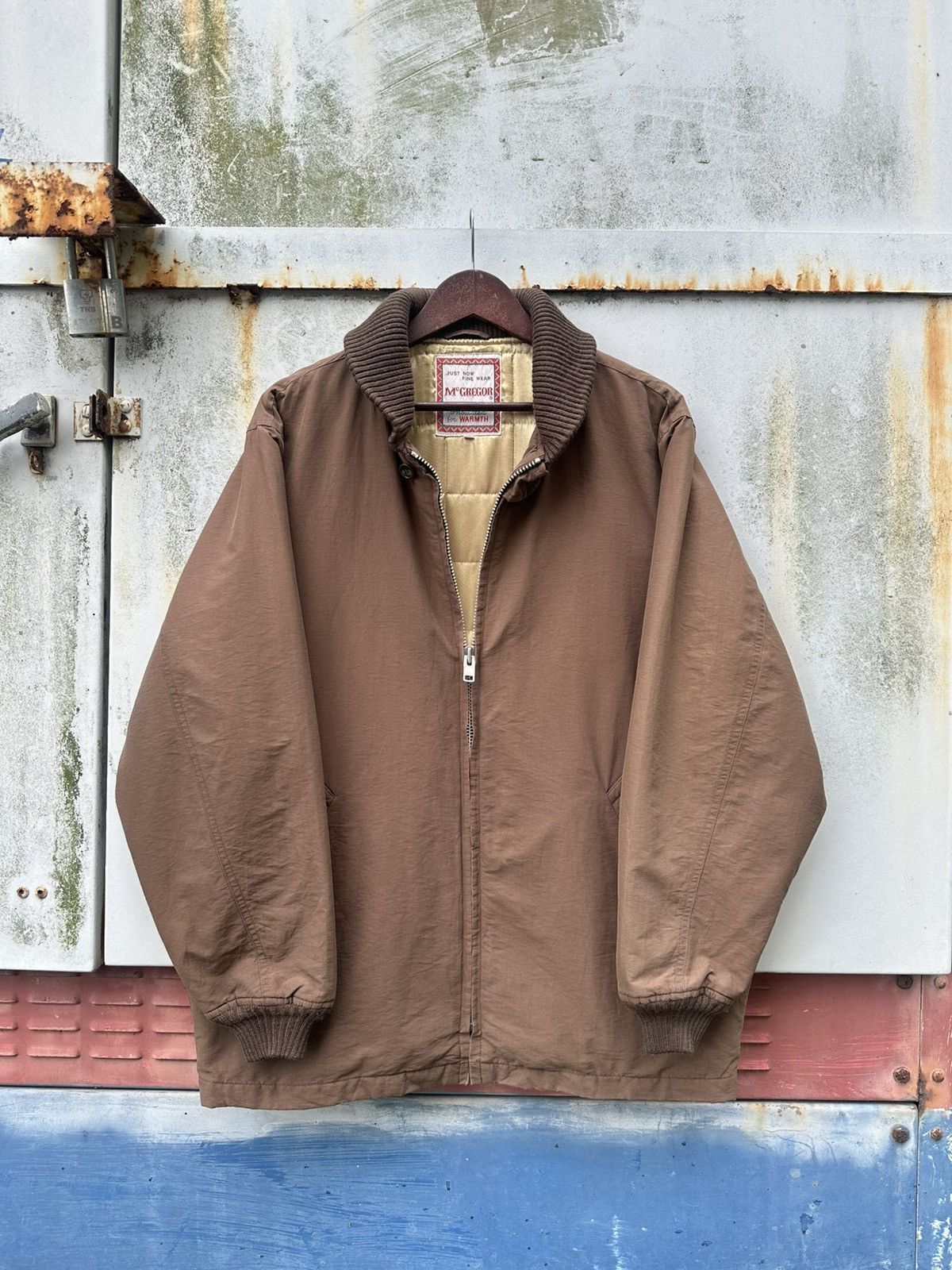 Vintage 👹MC.Gregor Light Puffer Long Bomber Jacket Size US L / EU 52-54 / 3 - 1 Thumbnail