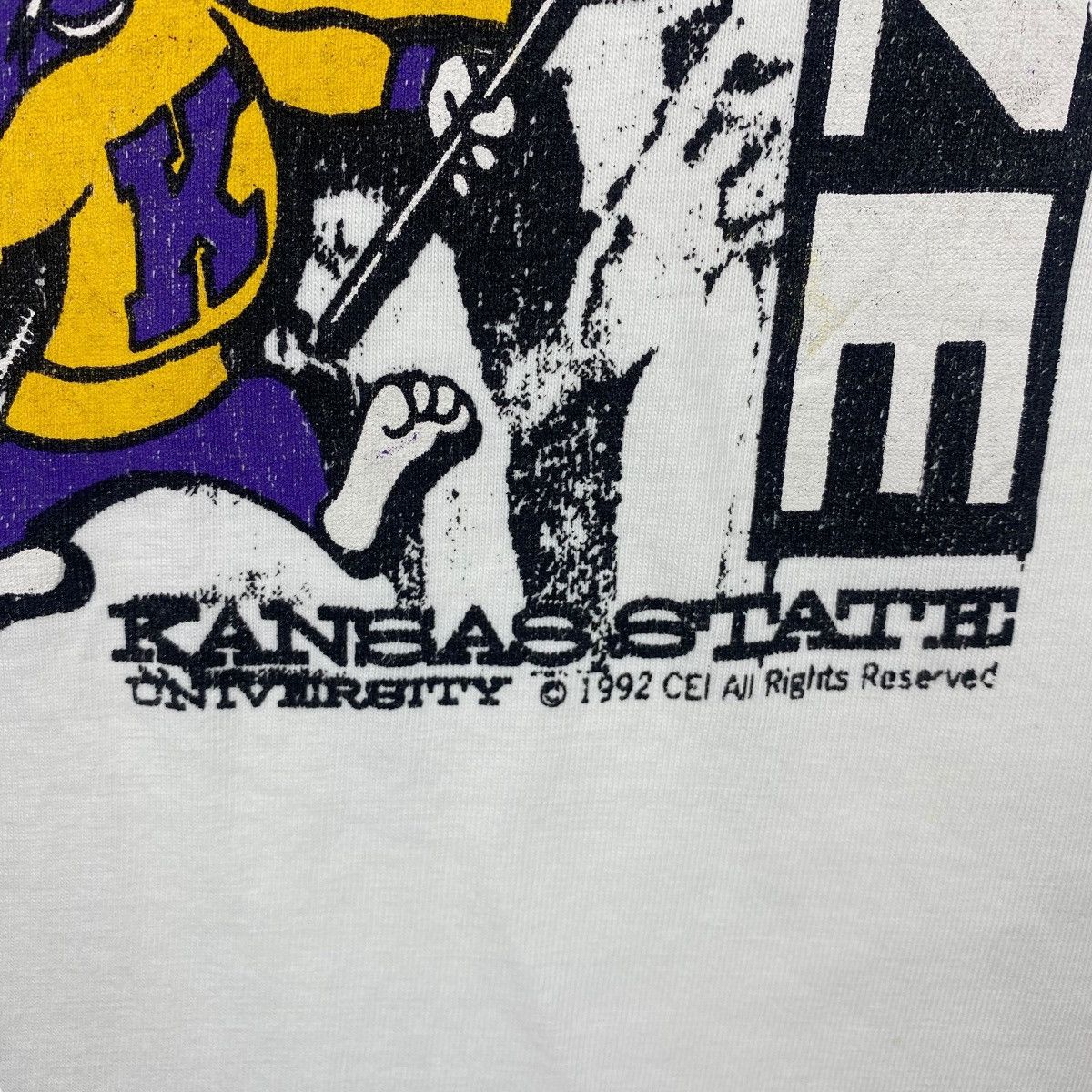 Vintage Vintage 90's KANSAS STATE UNIVERSITY Kansas Blaze Graphic Size US L / EU 52-54 / 3 - 3 Thumbnail
