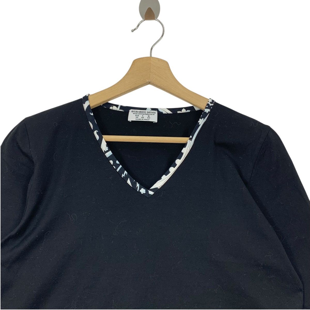 Designer AVERARDO BESSI italian desingner long sleeve womens tee Size M / US 6-8 / IT 42-44 - 2 Thumbnail