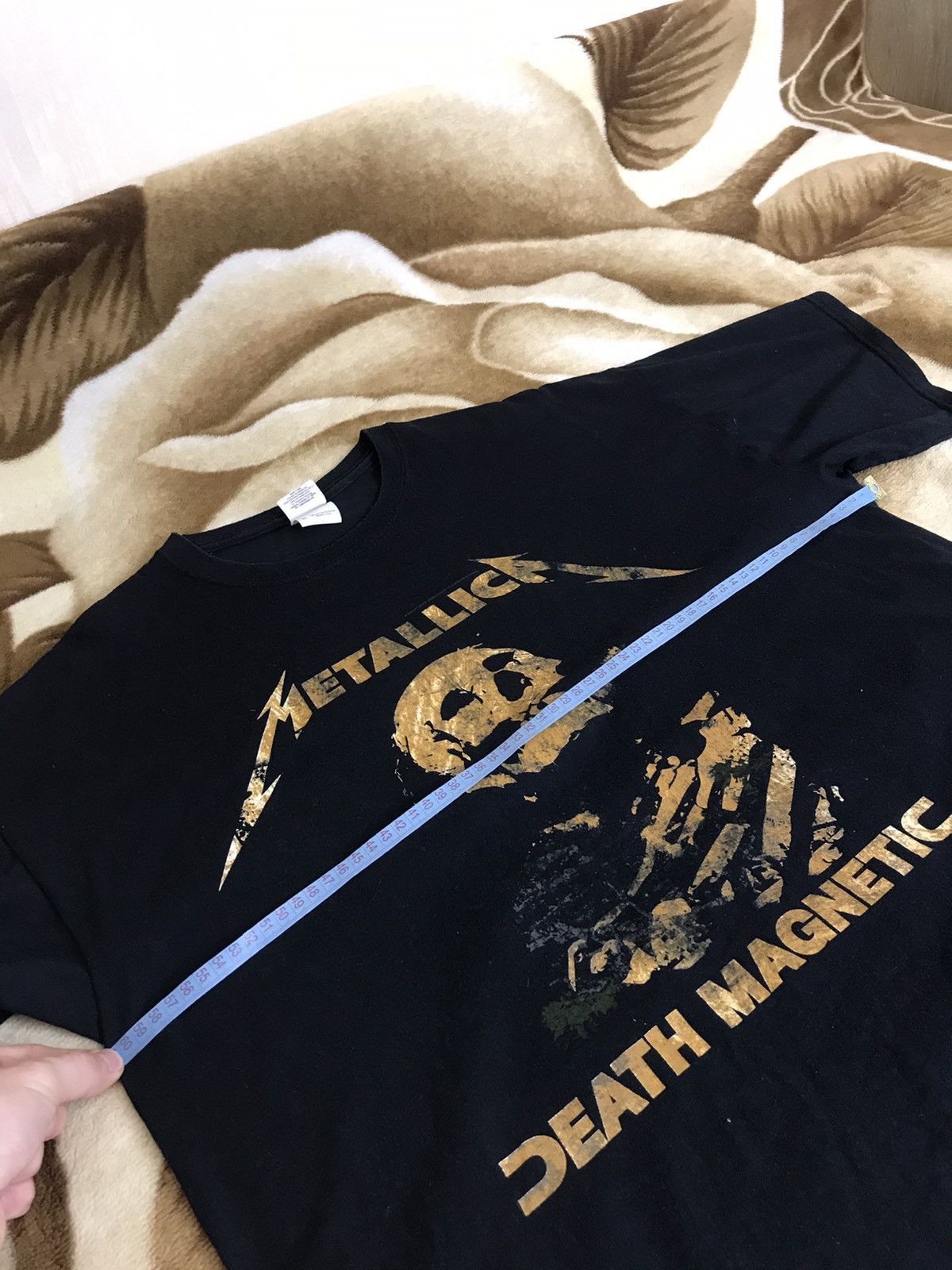 Band Tees × Metallica × Vintage 🔥 Metallica Death Magnetic Tour 2009 T Shirt Rock Vintage Size US XL / EU 56 / 4 - 13 Thumbnail