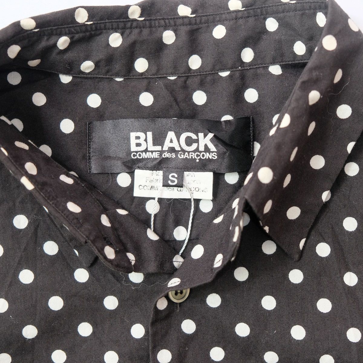 Comme des Garcons Black Black Comme des Garcons dyed hem polka dot shirt Size US S / EU 44-46 / 1 - 4 Thumbnail