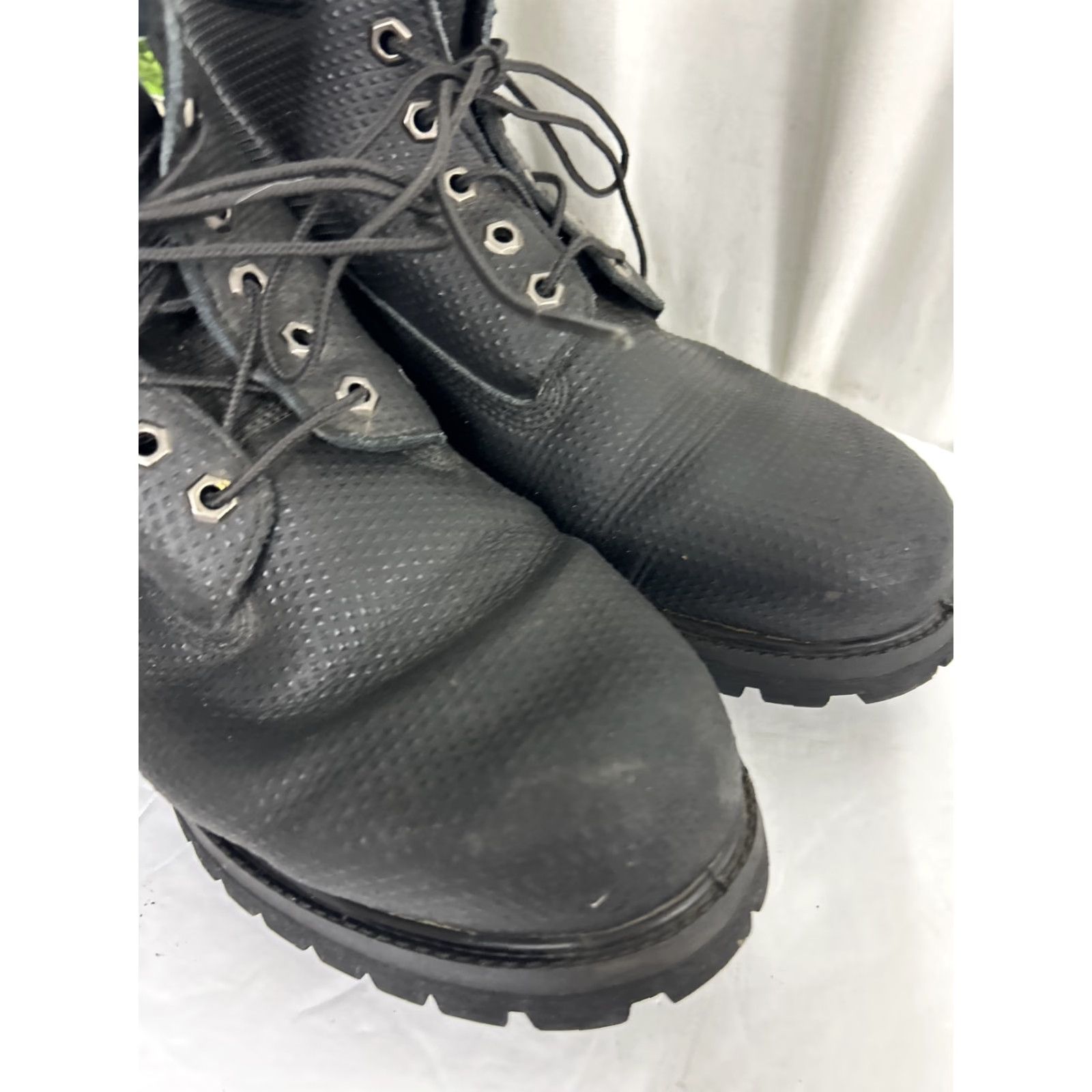 Timberland Timberland Mens Boot 11 Leather Black 6 Inch Textured Lace Up Premium Combat Mens Size US 11 / EU 44 - 2 Thumbnail