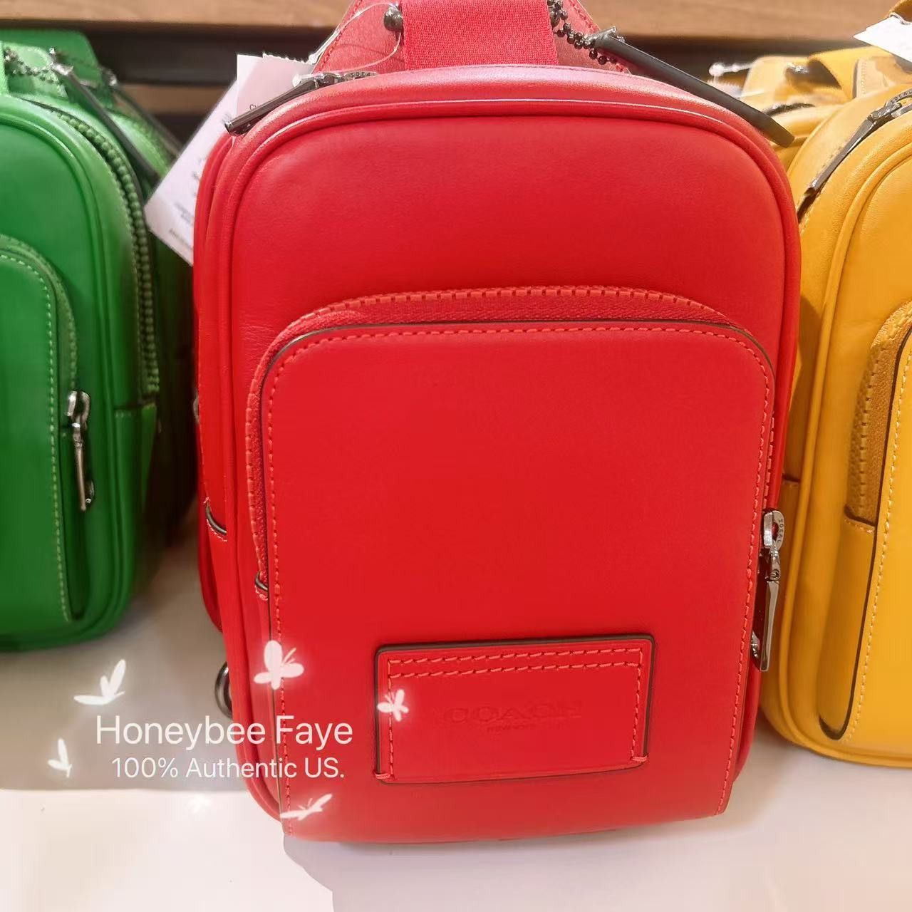 Coach Racer Sling Pack CX071 Bold Red Size ONE SIZE - 2 Thumbnail