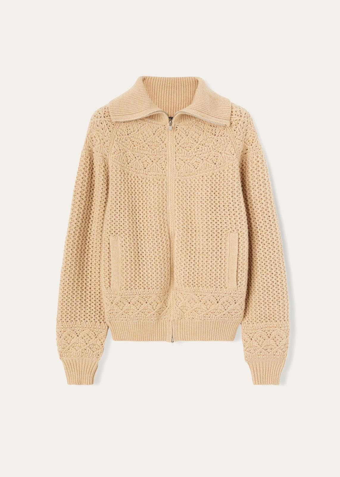Loro Piana o1srvl11e0125 Engadin Bomber Jacket in Camel Size M / US 6-8 / IT 42-44 - 1 Thumbnail