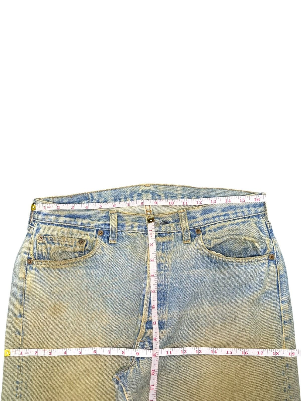 Levi's Vintage 70s Levis 501 Usa Mud Wash Distress Loose Jeans Size US 33 - 6 Thumbnail