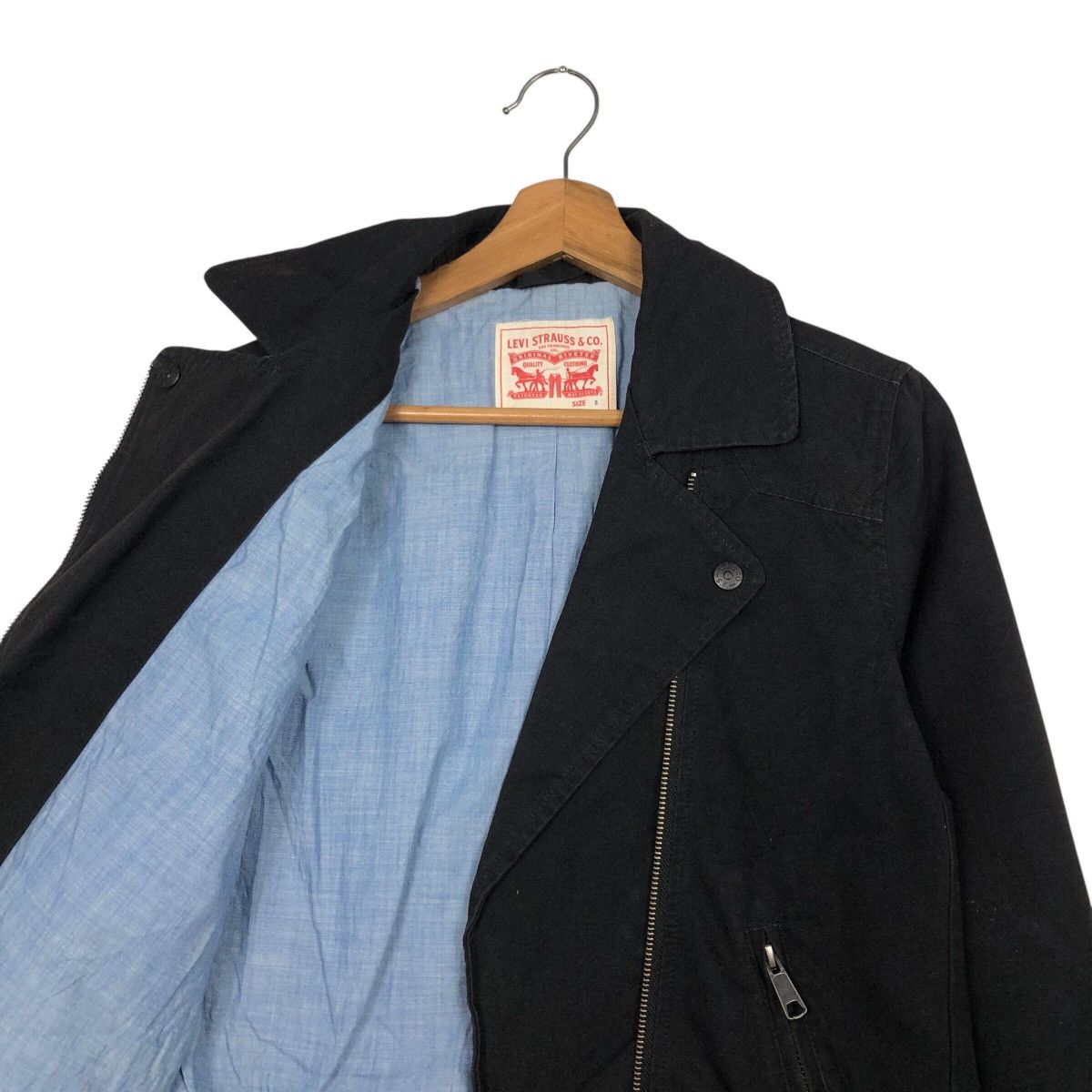 📌Vintage Chore Biker Jacket Levi's Double Collar