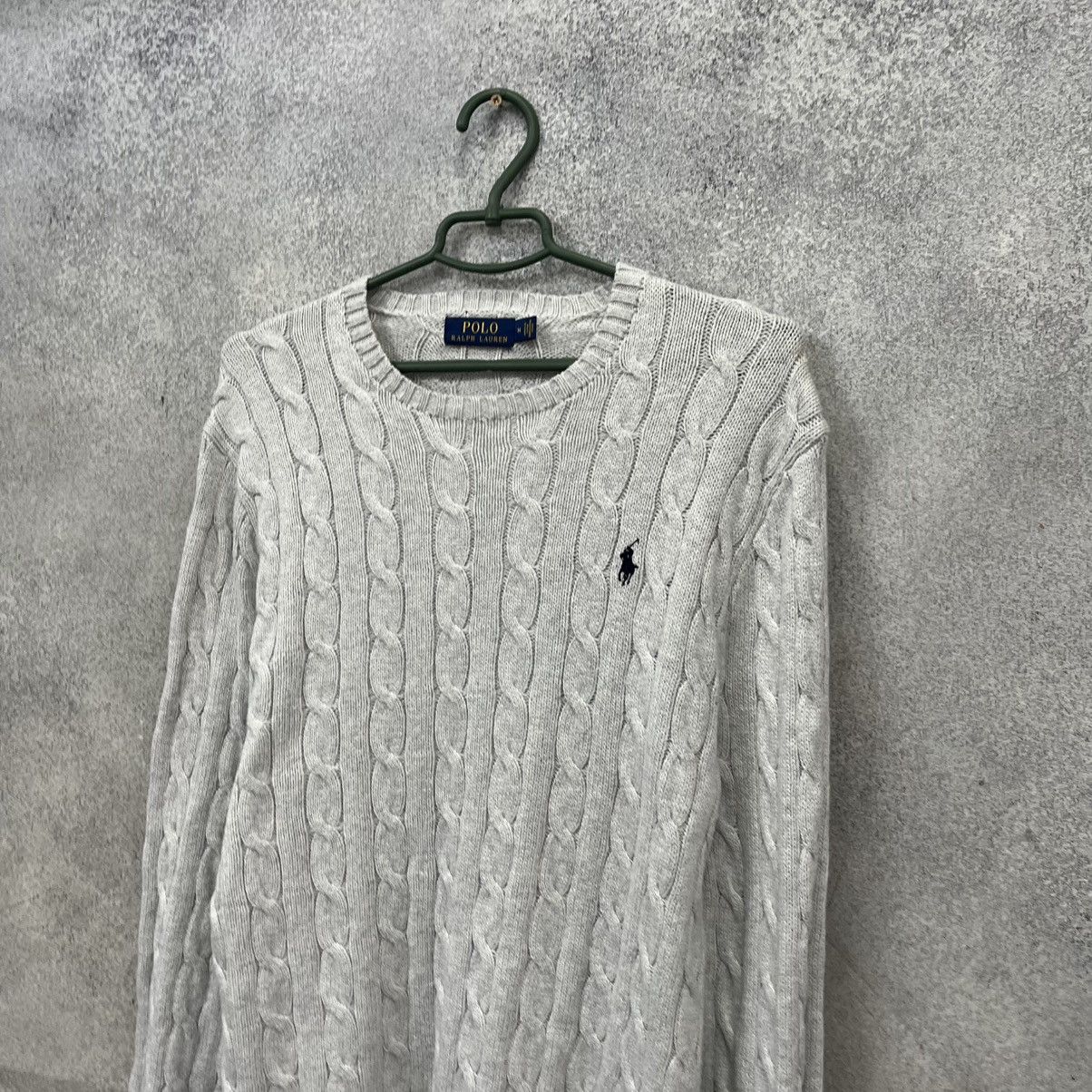Polo Ralph Lauren Polo Ralph Lauren Knit Sweater Gray Crewneck Vintage 90s Size US M / EU 48-50 / 2 - 2 Thumbnail