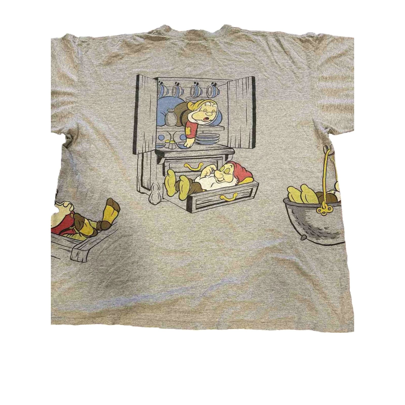 Disney VINTAGE Disney Snow White 7 Dwarfs All Over Print AOP Sleep shirt One Size Gray Size US XXL / EU 58 / 5 - 4 Thumbnail