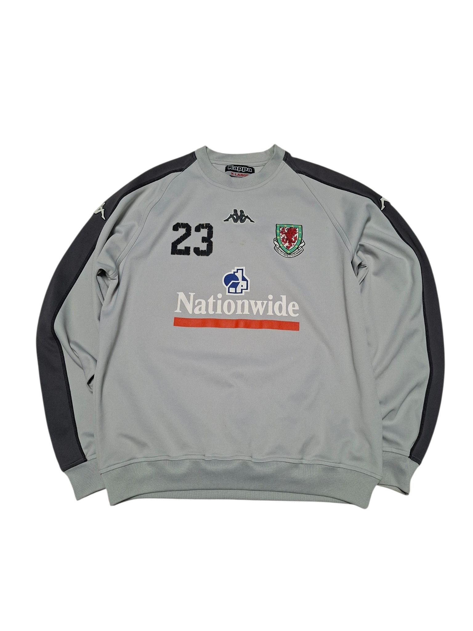 Kappa WALES KAPPA VINTAGE SOCCER TRAINING SWEATSHIRT Size US XL / EU 56 / 4 - 1 Thumbnail