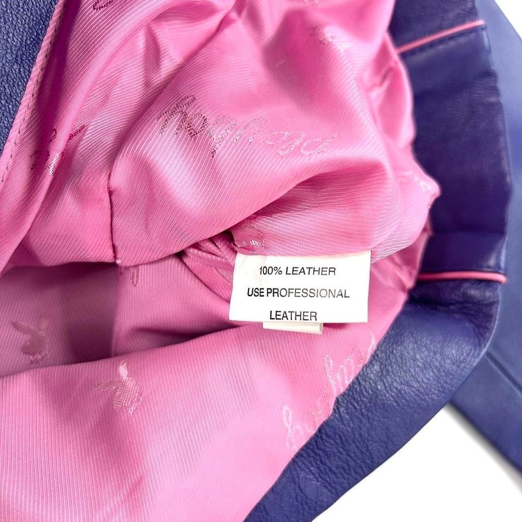 Playboy y2k Playboy purple genuine leather purple jacket Size S / US 4 / IT 40 - 7 Thumbnail